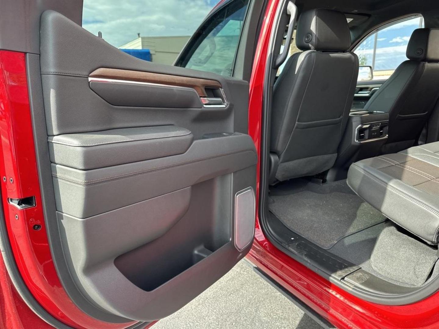 2023 Radiant Red Tintcoat /Jet Black Chevrolet Silverado 1500 High Country (3GCUDJE80PG) with an 3.0L I6 engine, Automatic transmission, located at 8595 Washington St., Thornton, CO, 80229, (303) 287-5511, 39.852348, -104.978447 - 2023 Chevrolet Silverado 1500 3.0 Diesel in like new condition. Fully loaded! <br>All Cars Have Clean Titles And Are Serviced Before Sale., CarfaxOne Owner, No Accidents, Apple/Android Car Play, All Books and Keys, Blind Spot Monitoring, Backup Camera, Leather, Collision Warning, Heated and Ventilat - Photo#28