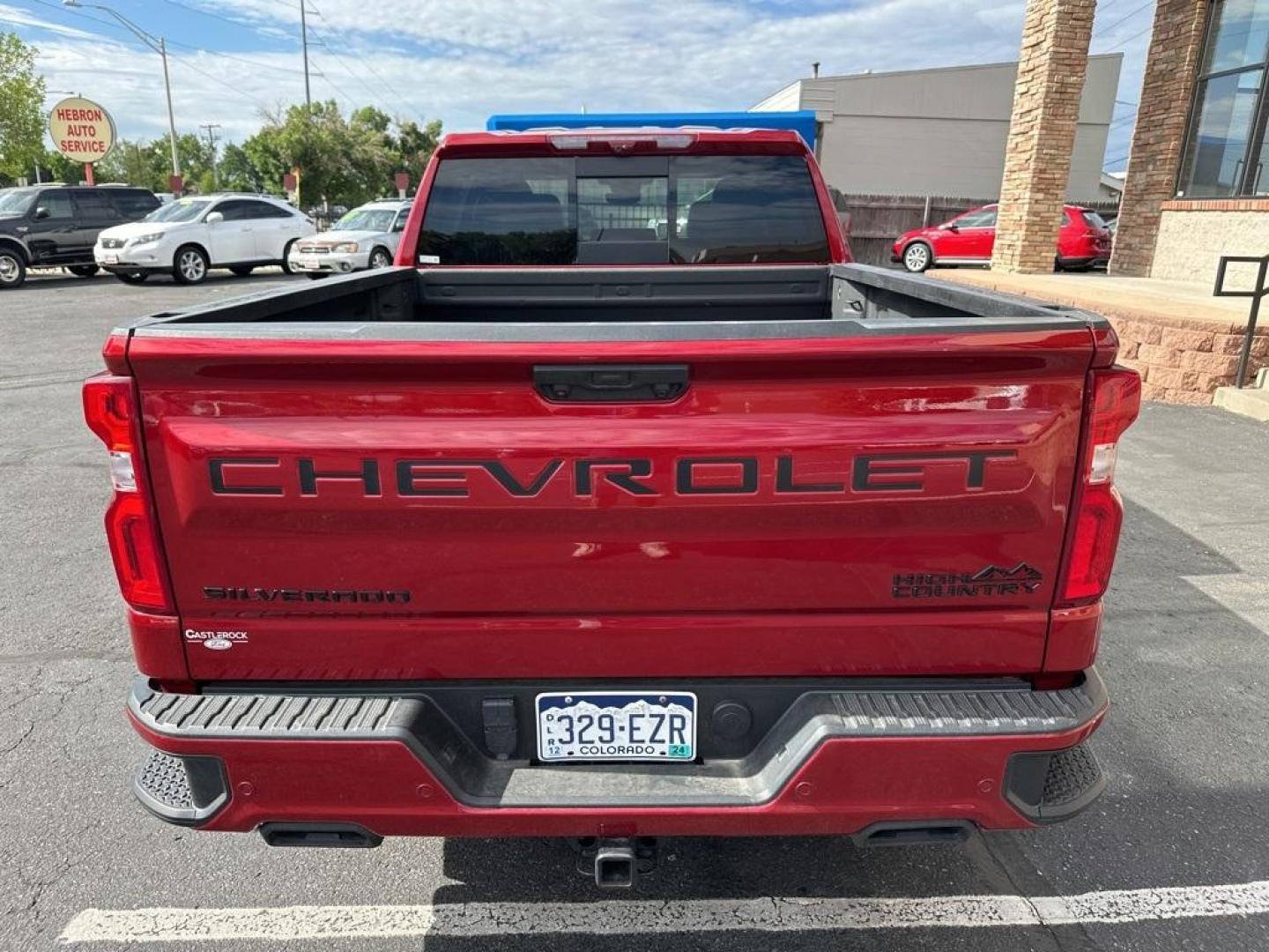 2023 Radiant Red Tintcoat /Jet Black Chevrolet Silverado 1500 High Country (3GCUDJE80PG) with an 3.0L I6 engine, Automatic transmission, located at 8595 Washington St., Thornton, CO, 80229, (303) 287-5511, 39.852348, -104.978447 - 2023 Chevrolet Silverado 1500 3.0 Diesel in like new condition. Fully loaded! <br>All Cars Have Clean Titles And Are Serviced Before Sale., CarfaxOne Owner, No Accidents, Apple/Android Car Play, All Books and Keys, Blind Spot Monitoring, Backup Camera, Leather, Collision Warning, Heated and Ventilat - Photo#7