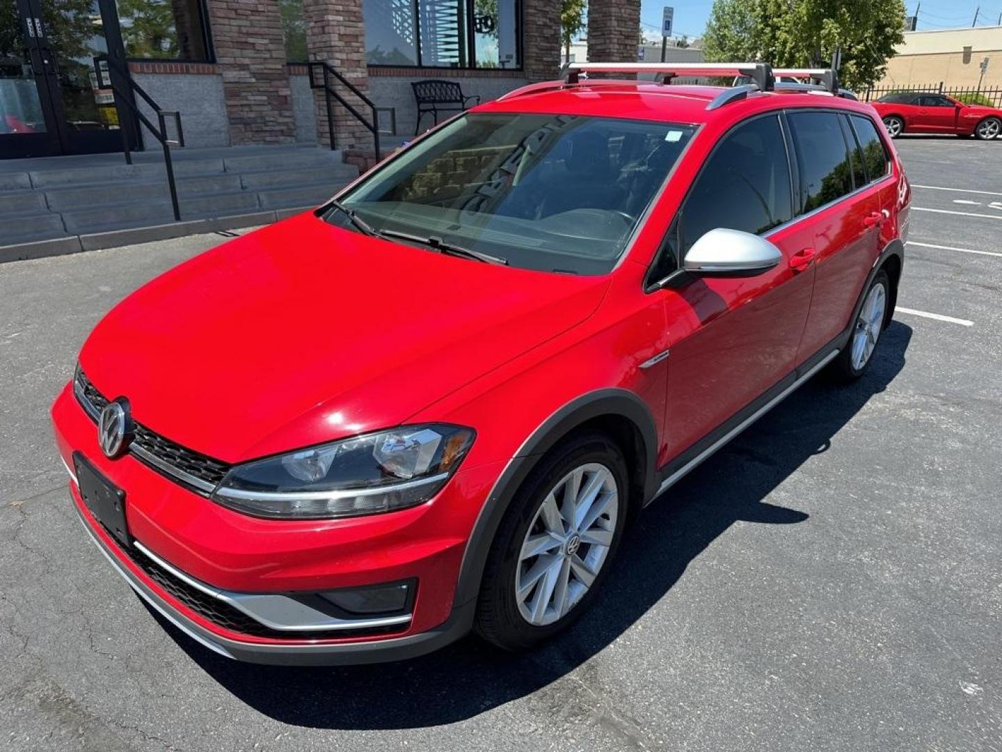 2019 Tornado Red /Black Volkswagen Golf Alltrack TSI S (3VWH17AU9KM) with an 1.8L TSI engine, Automatic transmission, located at 8595 Washington St., Thornton, CO, 80229, (303) 287-5511, 39.852348, -104.978447 - 2019 Volkswagen Golf Alltrack All Wheel Drive and One Owner.<br><br>All Cars Have Clean Titles And Are Serviced Before Sale., Apple/Android Car Play, New Tires, Backup Camera, Leather, Heated Seats, Non Smoker, AWD.<br><br>D1 Auto NEVER charges dealer fees! All cars have clean titles and have been i - Photo#1