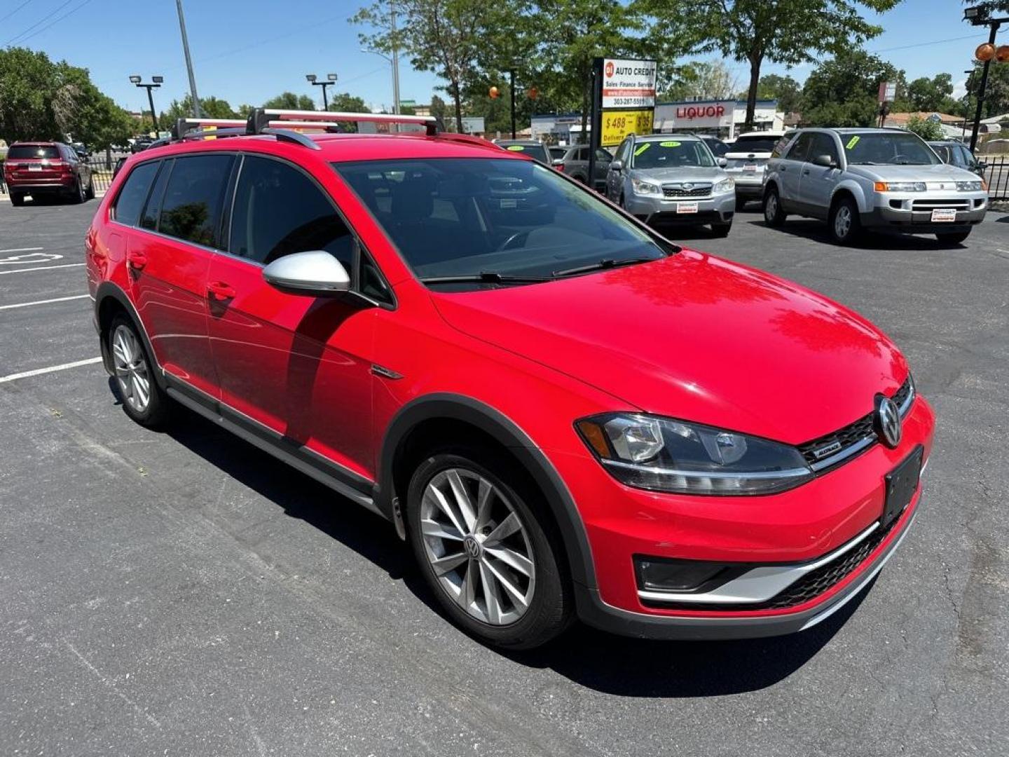 2019 Tornado Red /Black Volkswagen Golf Alltrack TSI S (3VWH17AU9KM) with an 1.8L TSI engine, Automatic transmission, located at 8595 Washington St., Thornton, CO, 80229, (303) 287-5511, 39.852348, -104.978447 - 2019 Volkswagen Golf Alltrack All Wheel Drive and One Owner.<br><br>All Cars Have Clean Titles And Are Serviced Before Sale., Apple/Android Car Play, New Tires, Backup Camera, Leather, Heated Seats, Non Smoker, AWD.<br><br>D1 Auto NEVER charges dealer fees! All cars have clean titles and have been i - Photo#3