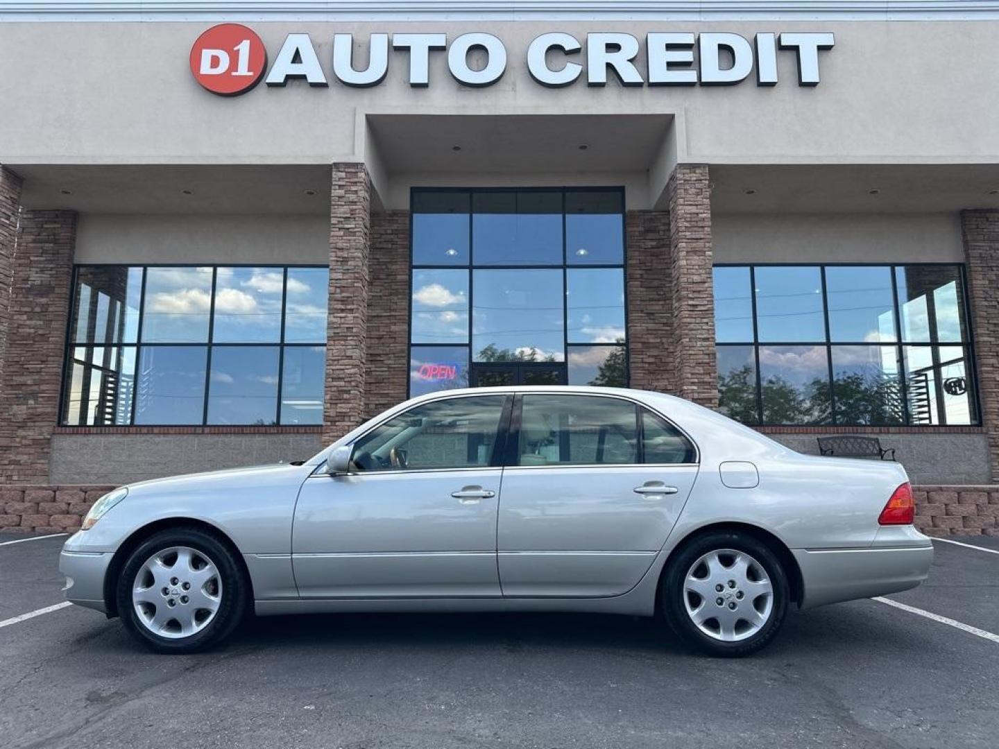 2003 Millennium Silver Metallic /Ivory Lexus LS 430 (JTHBN30F230) with an 4.3L V8 SMPI DOHC engine, Automatic transmission, located at 8595 Washington St., Thornton, CO, 80229, (303) 287-5511, 39.852348, -104.978447 - 2003 Lexus LS IN GOOD CONDITION with a clean title. This car has been inspected and inspection will be passed to the next owner. The good, everything works as it should. This car is sold as is with no warranty do to age and miles. <br><br>D1 Auto NEVER charges dealer fees! All cars have clean titles - Photo#0