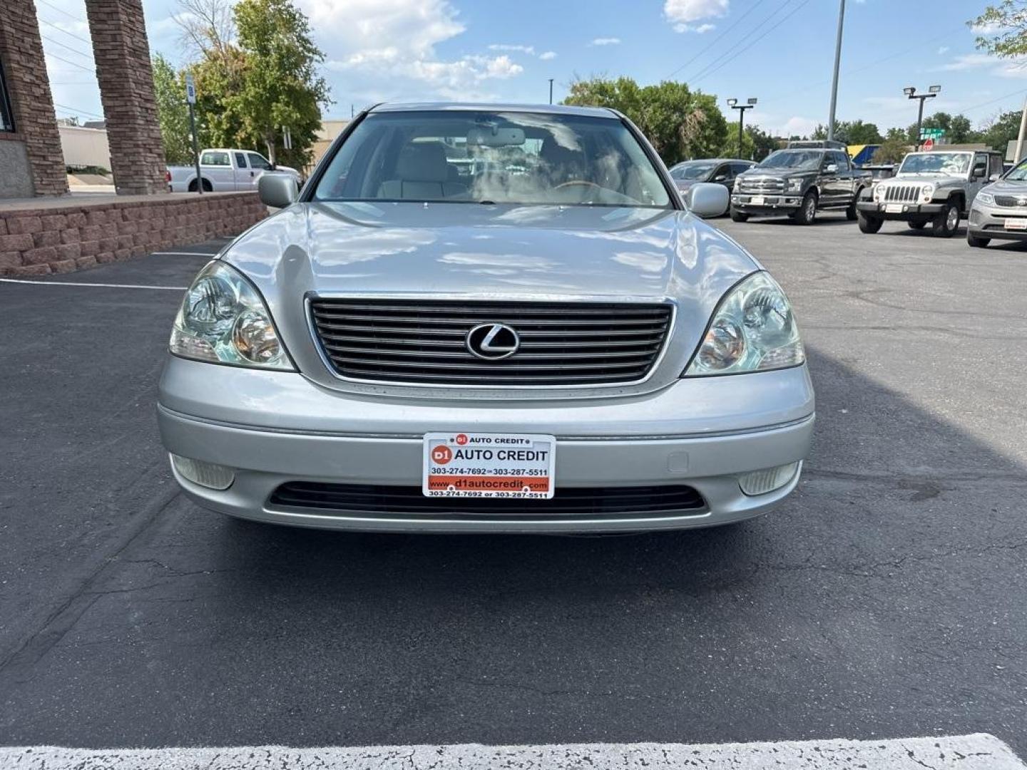 2003 Millennium Silver Metallic /Ivory Lexus LS 430 (JTHBN30F230) with an 4.3L V8 SMPI DOHC engine, Automatic transmission, located at 8595 Washington St., Thornton, CO, 80229, (303) 287-5511, 39.852348, -104.978447 - 2003 Lexus LS IN GOOD CONDITION with a clean title. This car has been inspected and inspection will be passed to the next owner. The good, everything works as it should. This car is sold as is with no warranty do to age and miles. <br><br>D1 Auto NEVER charges dealer fees! All cars have clean titles - Photo#2