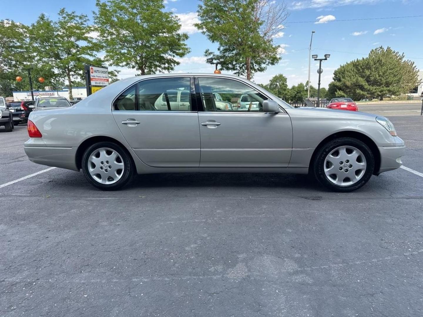 2003 Millennium Silver Metallic /Ivory Lexus LS 430 (JTHBN30F230) with an 4.3L V8 SMPI DOHC engine, Automatic transmission, located at 8595 Washington St., Thornton, CO, 80229, (303) 287-5511, 39.852348, -104.978447 - 2003 Lexus LS IN GOOD CONDITION with a clean title. This car has been inspected and inspection will be passed to the next owner. The good, everything works as it should. This car is sold as is with no warranty do to age and miles. <br><br>D1 Auto NEVER charges dealer fees! All cars have clean titles - Photo#4