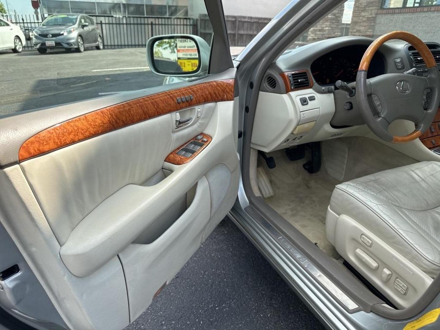 2003 Millennium Silver Metallic /Ivory Lexus LS 430 (JTHBN30F230) with an 4.3L V8 SMPI DOHC engine, Automatic transmission, located at 8595 Washington St., Thornton, CO, 80229, (303) 287-5511, 39.852348, -104.978447 - 2003 Lexus LS IN GOOD CONDITION with a clean title. This car has been inspected and inspection will be passed to the next owner. The good, everything works as it should. This car is sold as is with no warranty do to age and miles. <br><br>D1 Auto NEVER charges dealer fees! All cars have clean titles - Photo#22