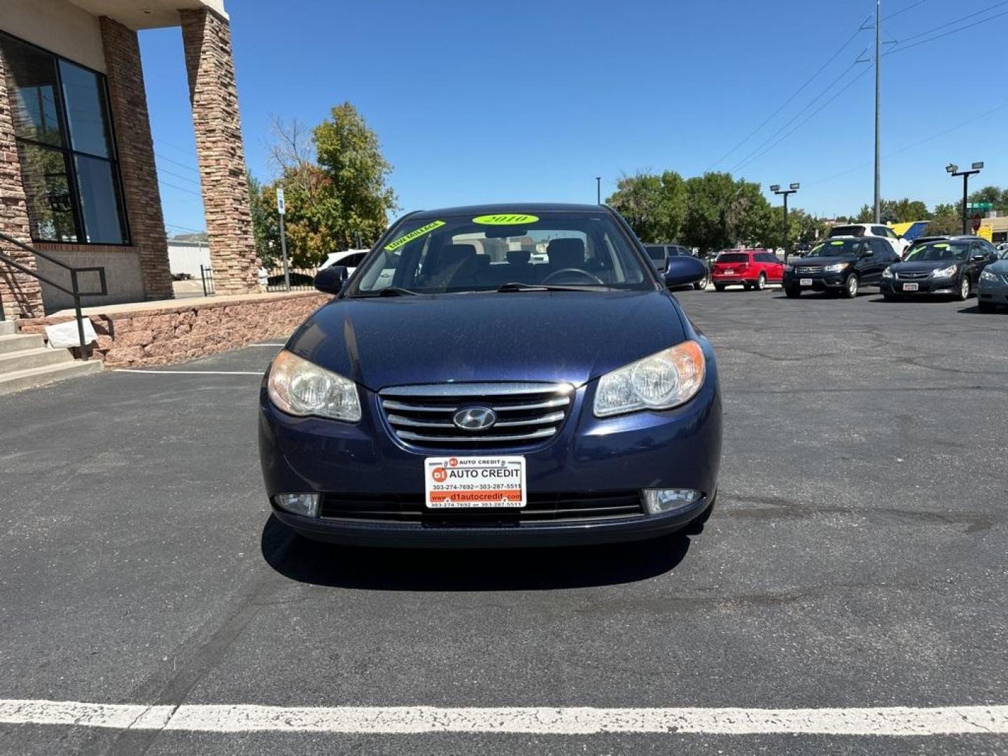 2010 Regatta Blue Pearl /Gray Hyundai Elantra GLS (KMHDU4ADXAU) with an I4 engine, Automatic transmission, located at 8595 Washington St., Thornton, CO, 80229, (303) 287-5511, 39.852348, -104.978447 - 2010 Hyundai Elantra<br><br>D1 Auto NEVER charges dealer fees! All cars have clean titles and have been inspected for mechanical issues. We have financing for everyone. Good credit, bad credit, first time buyers.<br><br>Please call Lakewood Location 303-274-7692 or Thornton 303-287-5511 to schedule - Photo#2