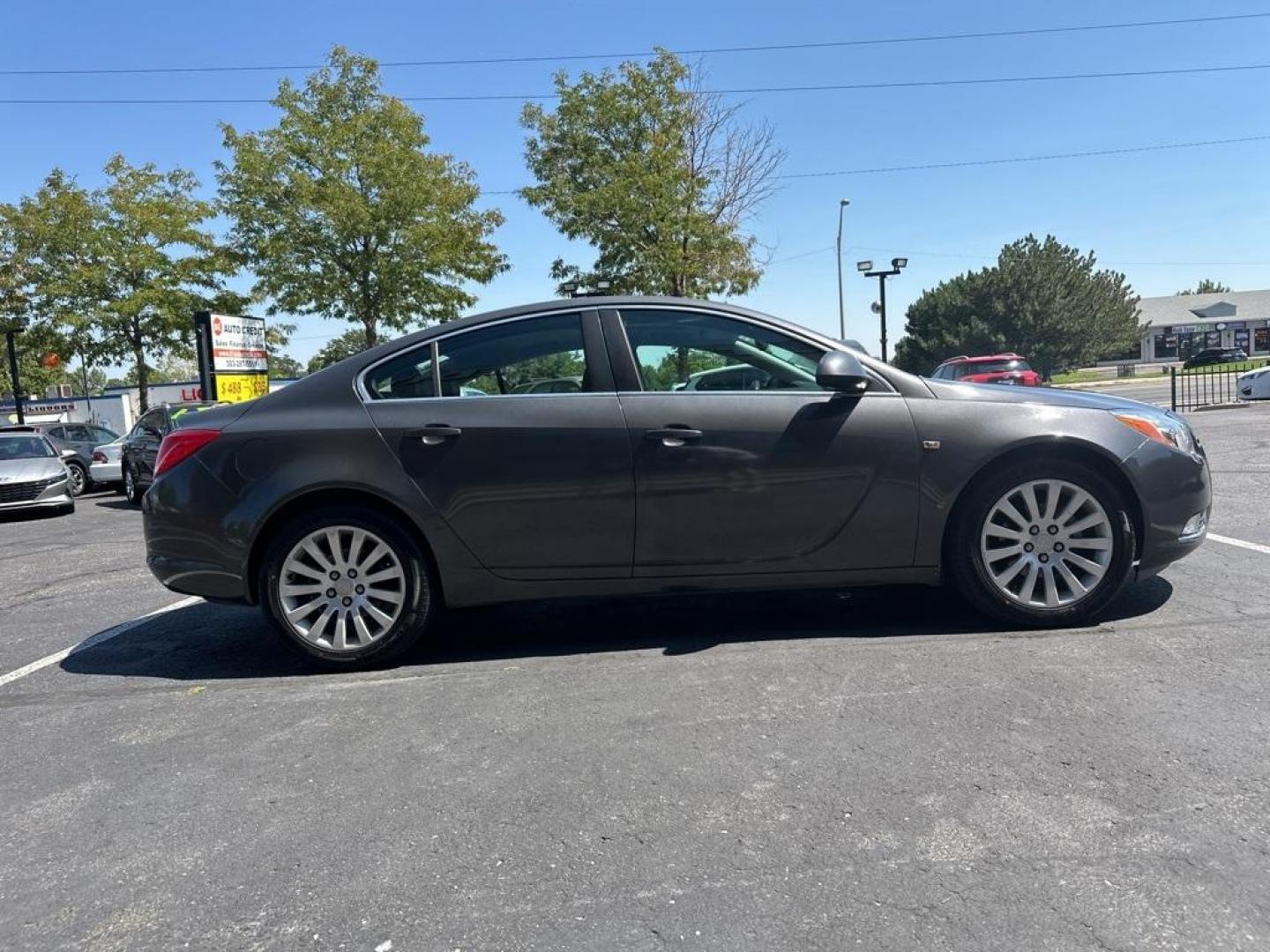 2011 Granite Gray Metallic /Ebony Buick Regal CXL (W04GS5EC6B1) with an ECOTEC 2.4L I4 SIDI DOHC VVT engine, Automatic transmission, located at 8595 Washington St., Thornton, CO, 80229, (303) 287-5511, 39.852348, -104.978447 - 2011 Buick Regal<br><br>D1 Auto NEVER charges dealer fees! All cars have clean titles and have been inspected for mechanical issues. We have financing for everyone. Good credit, bad credit, first time buyers.<br><br>Please call Lakewood Location 303-274-7692 or Thornton 303-287-5511 to schedule a te - Photo#4