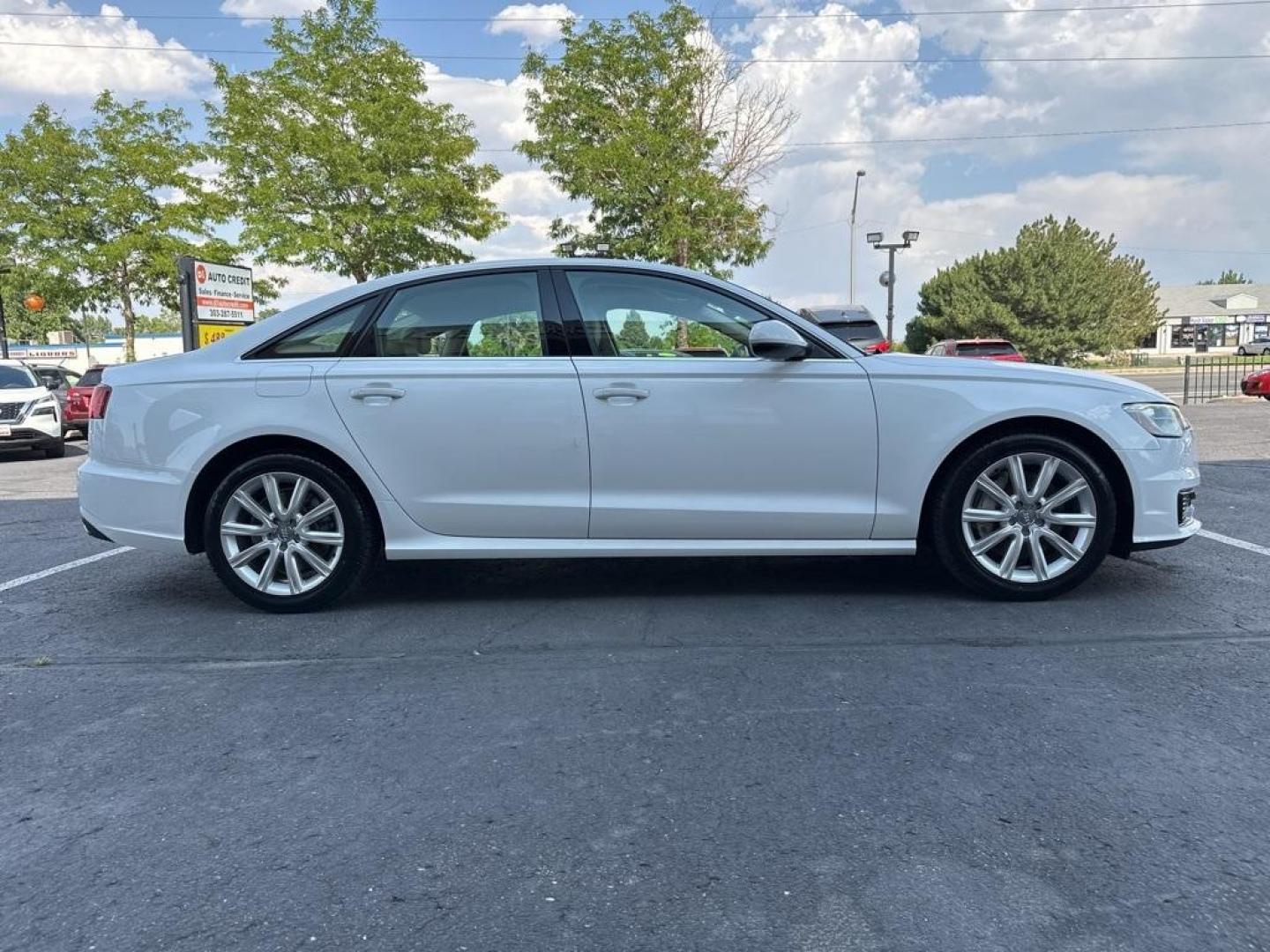 2016 Ibis White /Atlas Beige Audi A6 2.0T Premium Plus (WAUGFAFC4GN) with an 2.0L 4-Cylinder TFSI engine, Automatic transmission, located at 8595 Washington St., Thornton, CO, 80229, (303) 287-5511, 39.852348, -104.978447 - 2016 Audi A6 Premium Plus, Clean Title and fully serviced including new tires, brakes and more. This is a non smoker car and very clean. <br><br>All Cars Have Clean Titles And Are Serviced Before Sale., Clean Carfax, No Accident, Blind Spot Monitoring, Backup Camera, Heated Seats, Bluetooth/ With Bl - Photo#4