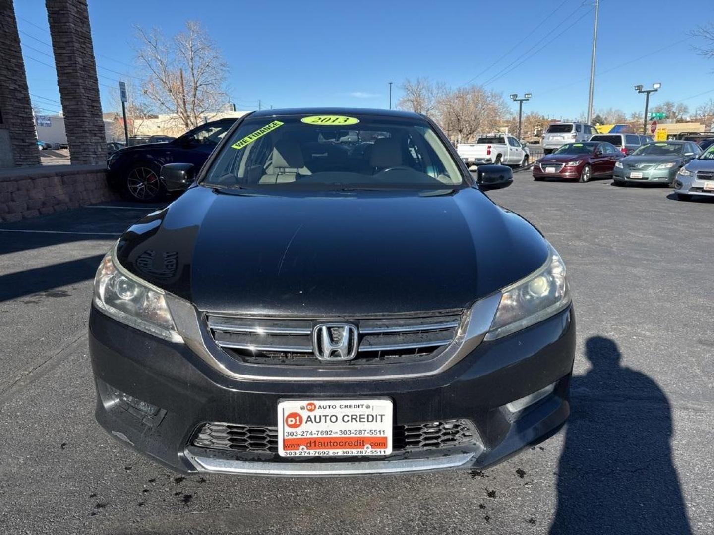 2013 Crystal Black Pearl /Parchment Honda Accord EX-L (1HGCR2F87DA) with an 2.4L I4 DOHC i-VTEC 16V engine, CVT transmission, located at 8595 Washington St., Thornton, CO, 80229, (303) 287-5511, 39.852348, -104.978447 - 2013 Honda Accord FWD FWD, Parchment Leather.<br><br>D1 Auto NEVER charges dealer fees! All cars have clean titles and have been inspected for mechanical issues. We have financing for everyone. Good credit, bad credit, first time buyers.<br><br>Please call Lakewood Location 303-274-7692 or Thornton - Photo#1