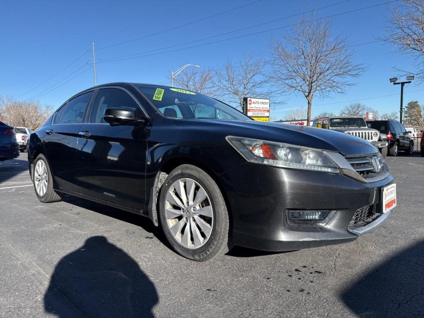 2013 Crystal Black Pearl /Parchment Honda Accord EX-L (1HGCR2F87DA) with an 2.4L I4 DOHC i-VTEC 16V engine, CVT transmission, located at 8595 Washington St., Thornton, CO, 80229, (303) 287-5511, 39.852348, -104.978447 - 2013 Honda Accord FWD FWD, Parchment Leather.<br><br>D1 Auto NEVER charges dealer fees! All cars have clean titles and have been inspected for mechanical issues. We have financing for everyone. Good credit, bad credit, first time buyers.<br><br>Please call Lakewood Location 303-274-7692 or Thornton - Photo#2