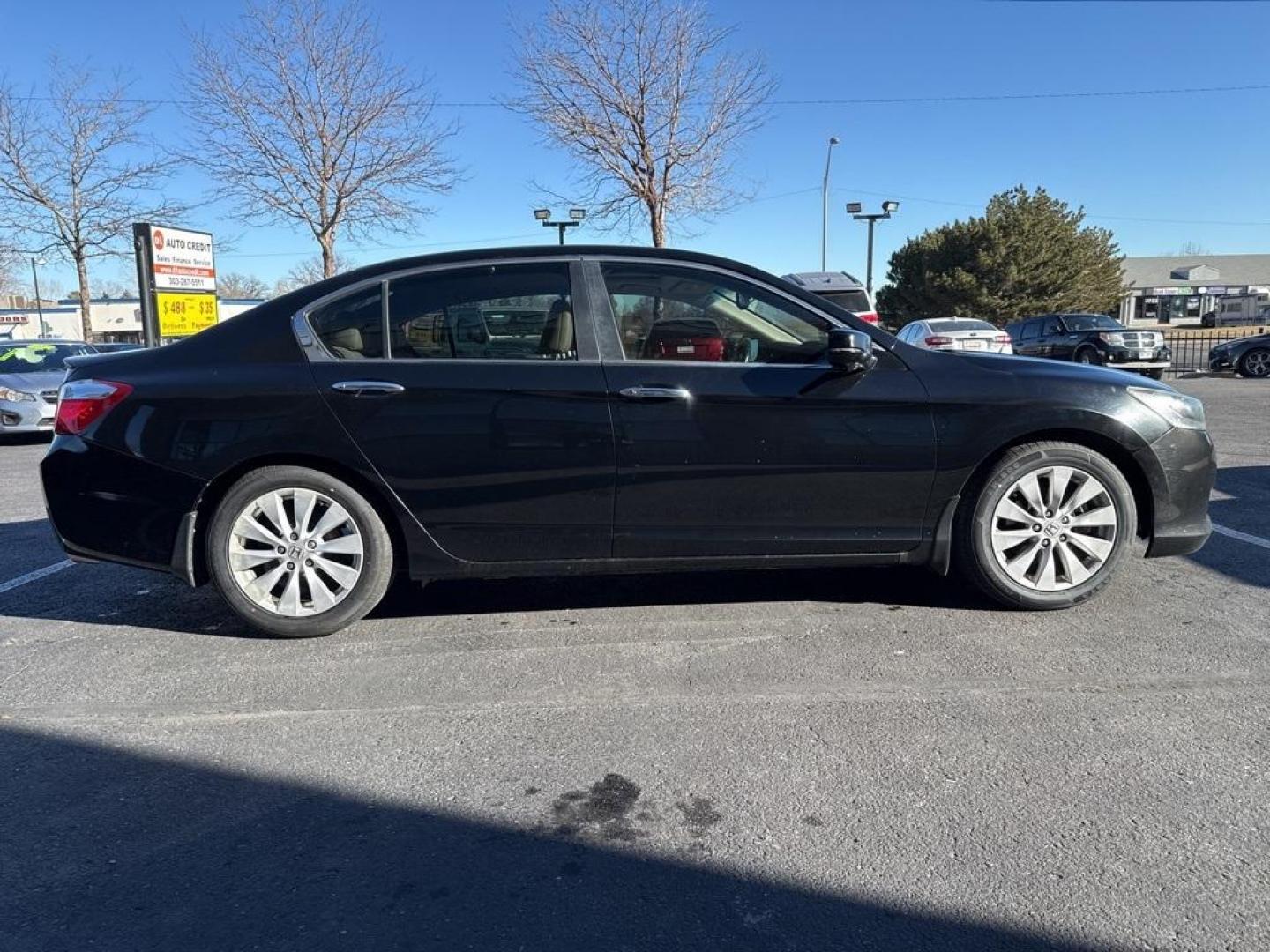 2013 Crystal Black Pearl /Parchment Honda Accord EX-L (1HGCR2F87DA) with an 2.4L I4 DOHC i-VTEC 16V engine, CVT transmission, located at 8595 Washington St., Thornton, CO, 80229, (303) 287-5511, 39.852348, -104.978447 - 2013 Honda Accord FWD FWD, Parchment Leather.<br><br>D1 Auto NEVER charges dealer fees! All cars have clean titles and have been inspected for mechanical issues. We have financing for everyone. Good credit, bad credit, first time buyers.<br><br>Please call Lakewood Location 303-274-7692 or Thornton - Photo#3