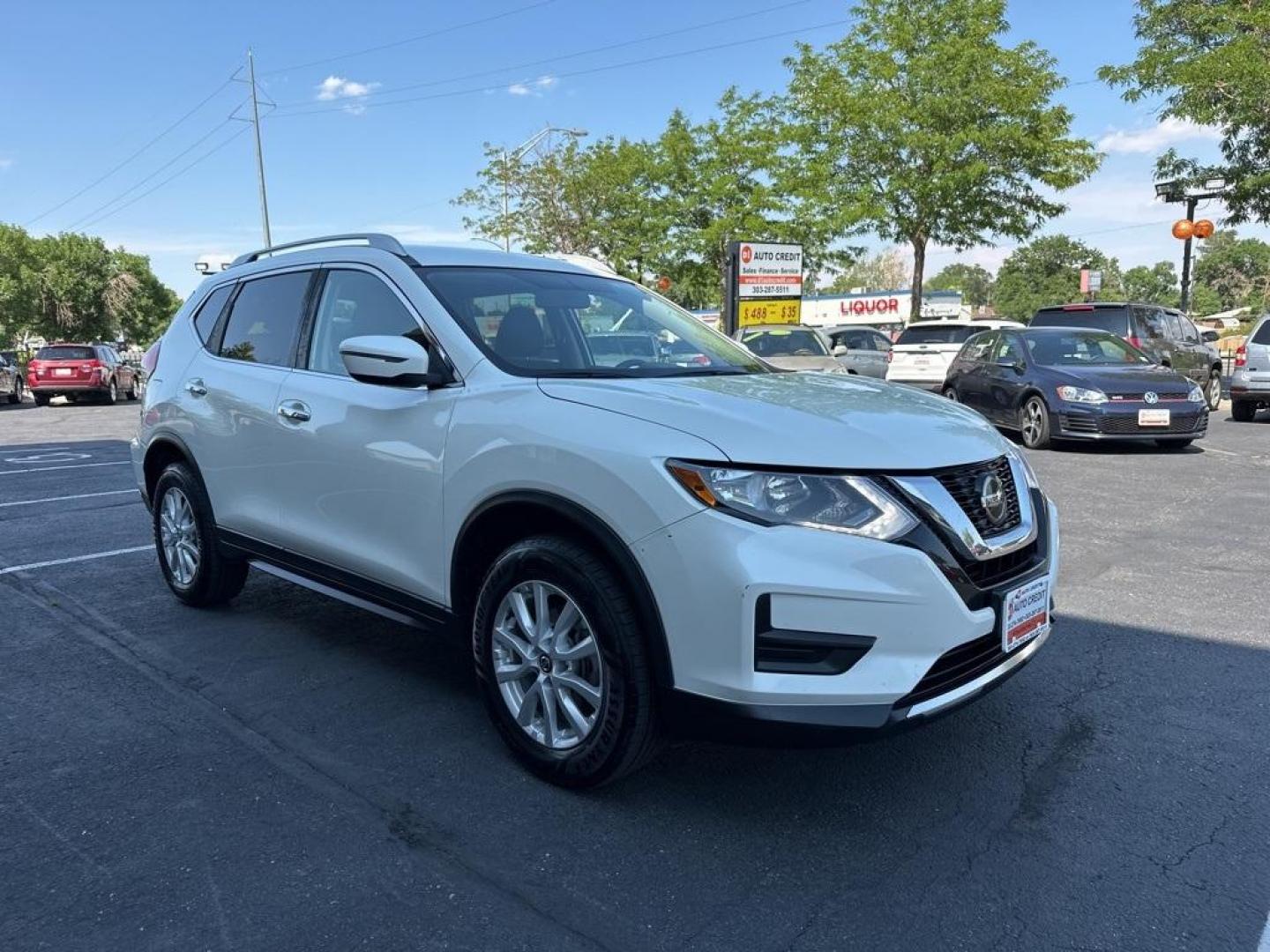 2018 Pearl White /Charcoal Nissan Rogue SV (KNMAT2MVXJP) with an 2.5L I4 DOHC 16V engine, CVT transmission, located at 8595 Washington St., Thornton, CO, 80229, (303) 287-5511, 39.852348, -104.978447 - 2018 Nissan Rogue All Wheel Drive, ONE OWNER with no accidents. Very clean inside and out, Non smoker, Non pet car. <br><br>All Cars Have Clean Titles And Are Serviced Before Sale., CarfaxOne Owner, No Accidents, Apple/Android Car Play, All Books and Keys, Backup Camera, Bluetooth/ With Bluetooth Au - Photo#3