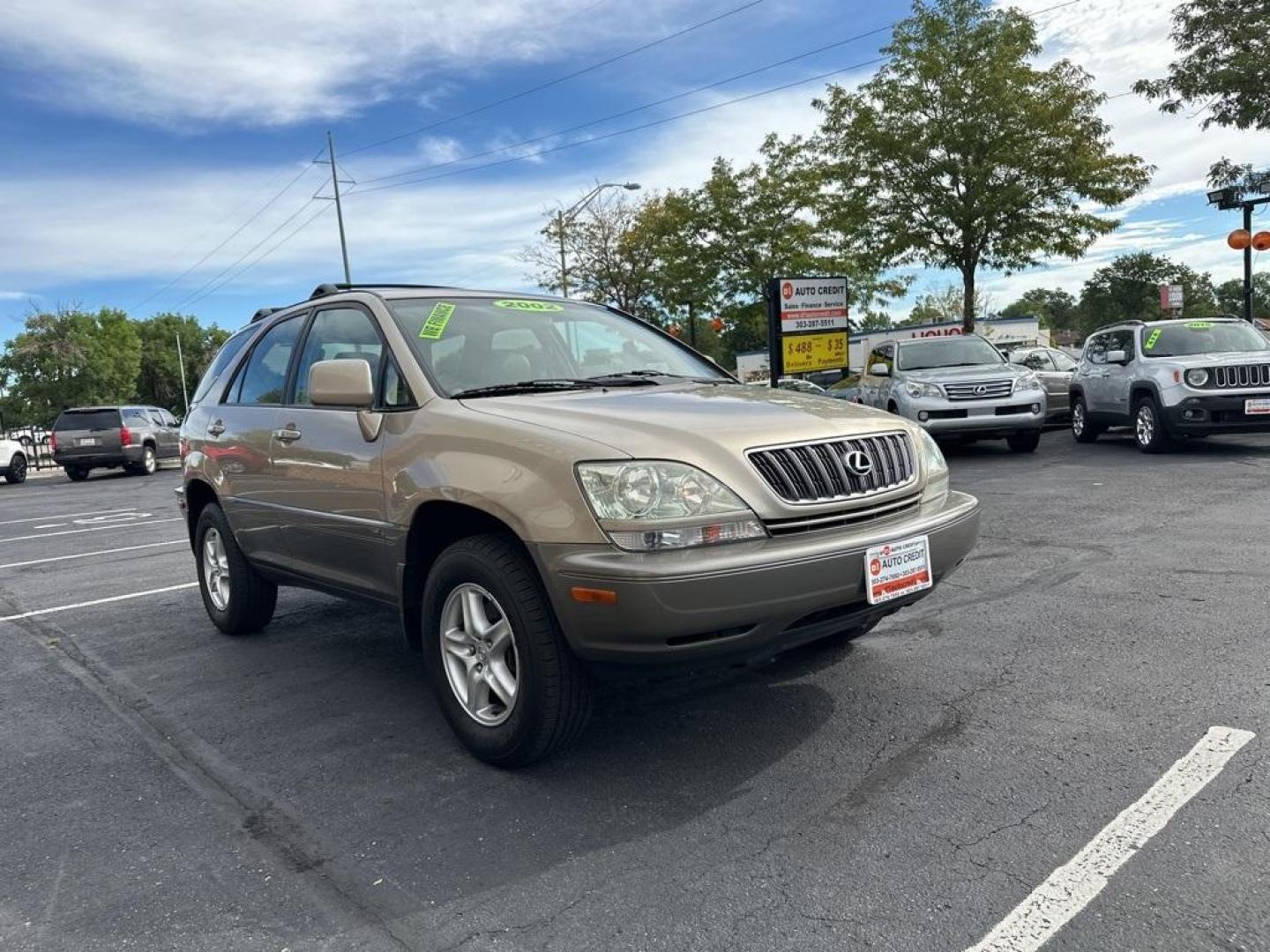 2002 Burnished Gold Metallic /Ivory Lexus RX 300 (JTJGF10U820) with an 3.0L V6 SMPI DOHC engine, Automatic transmission, located at 8595 Washington St., Thornton, CO, 80229, (303) 287-5511, 39.852348, -104.978447 - 2002 Lexus RX<br><br>D1 Auto NEVER charges dealer fees! All cars have clean titles and have been inspected for mechanical issues. We have financing for everyone. Good credit, bad credit, first time buyers.<br>Clean CARFAX.<br>Please call Lakewood Location 303-274-7692 or Thornton 303-287-5511 to sch - Photo#3