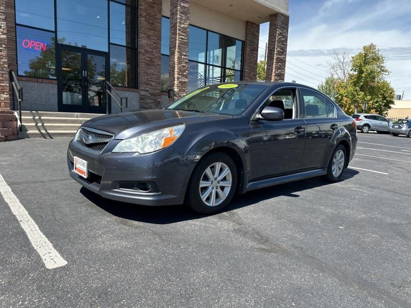 2011 Graphite Gray Metallic /Off Black Subaru Legacy 2.5i (4S3BMBG65B3) with an 2.5L 4-Cylinder engine, CVT transmission, located at 8595 Washington St., Thornton, CO, 80229, (303) 287-5511, 39.852348, -104.978447 - 2011 Subaru Legacy<br><br>D1 Auto NEVER charges dealer fees! All cars have clean titles and have been inspected for mechanical issues. We have financing for everyone. Good credit, bad credit, first time buyers.<br>CARFAX One-Owner. Clean CARFAX.<br>Please call Lakewood Location 303-274-7692 or Thorn - Photo#1