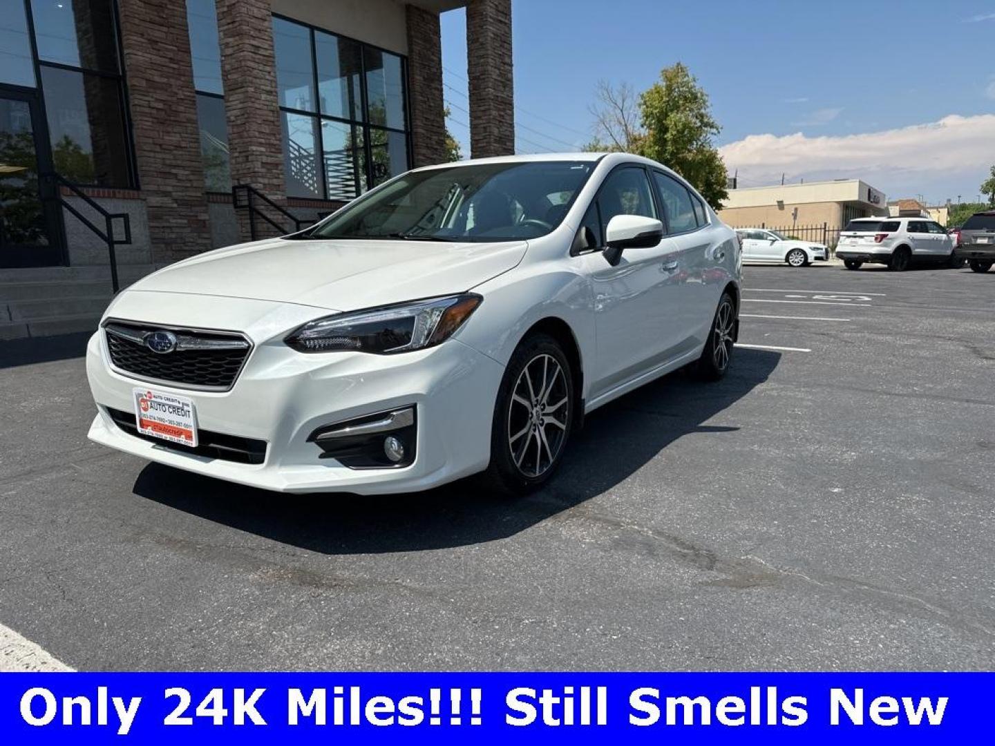 2017 Crystal White Pearl /Black Subaru Impreza 2.0i Limited (4S3GKAN67H3) with an 2.0L 4-Cylinder DOHC 16V engine, CVT transmission, located at 8595 Washington St., Thornton, CO, 80229, (303) 287-5511, 39.852348, -104.978447 - 2017 Subaru Impreza In mint condition and still smells and looks new inside and out. You will not find a cleaner one anywhere. All keys, owners manuals and 2 sets of floor mats. Loaded with heated leather seats, Apple/Android Carplay, backup camera and more. <br><br>All Cars Have Clean Titles And Ar - Photo#1