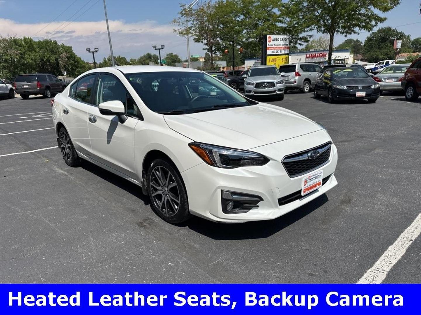 2017 Crystal White Pearl /Black Subaru Impreza 2.0i Limited (4S3GKAN67H3) with an 2.0L 4-Cylinder DOHC 16V engine, CVT transmission, located at 8595 Washington St., Thornton, CO, 80229, (303) 287-5511, 39.852348, -104.978447 - 2017 Subaru Impreza In mint condition and still smells and looks new inside and out. You will not find a cleaner one anywhere. All keys, owners manuals and 2 sets of floor mats. Loaded with heated leather seats, Apple/Android Carplay, backup camera and more. <br><br>All Cars Have Clean Titles And Ar - Photo#3