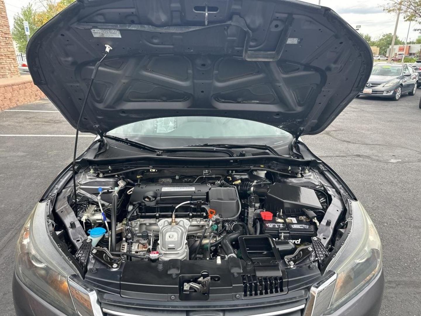 2015 Modern Steel Metallic /Gray Honda Accord EX-L (1HGCR2F80FA) with an 2.4L I4 DOHC i-VTEC 16V engine, CVT transmission, located at 8595 Washington St., Thornton, CO, 80229, (303) 287-5511, 39.852348, -104.978447 - 2015 Honda Accord in excellent condition inside and out. Clean title and really shows pride of ownership. Non smoker and loaded with, heaed leather seats, Bluetooth with Bluetooh audio to play your music, sun roof, 2 sets of floor mats, and fully serviced. <br>All Cars Have Clean Titles And Are Serv - Photo#33