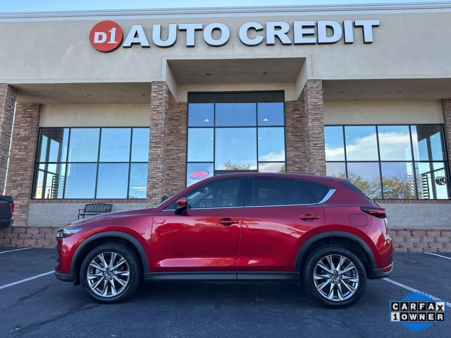 2019 Soul Red Crystal Metallic /Parchment Mazda CX-5 Grand Touring Reserve (JM3KFBDYXK0) with an 2.5L 4-Cylinder engine, Automatic transmission, located at 8595 Washington St., Thornton, CO, 80229, (303) 287-5511, 39.852348, -104.978447 - 2019 Mazda CX-5 Grand Touring Reserve in mint condition! Loaded with heated leather seats, heated steering wheel, heads up display, Apple/Android Carplay, panoramic roof, Bose speakers and more. <br><br>All Cars Have Clean Titles And Are Serviced Before Sale.<br>Apple/Android Car Play, All Books and - Photo#0