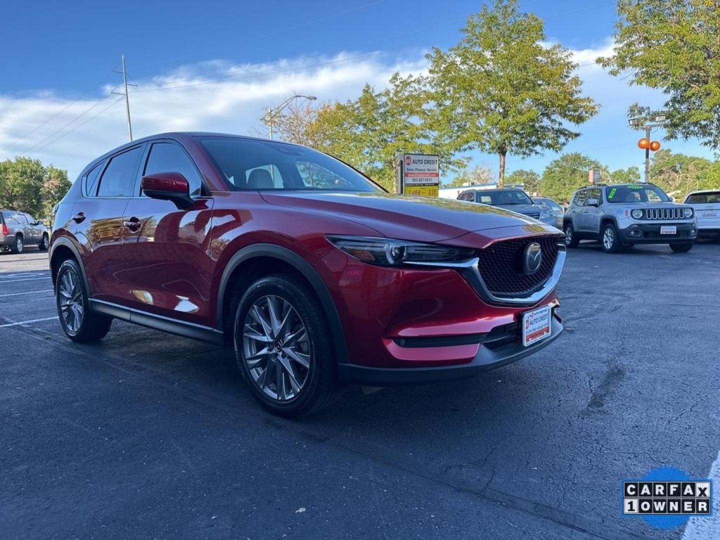 2019 Soul Red Crystal Metallic /Parchment Mazda CX-5 Grand Touring Reserve (JM3KFBDYXK0) with an 2.5L 4-Cylinder engine, Automatic transmission, located at 8595 Washington St., Thornton, CO, 80229, (303) 287-5511, 39.852348, -104.978447 - 2019 Mazda CX-5 Grand Touring Reserve in mint condition! Loaded with heated leather seats, heated steering wheel, heads up display, Apple/Android Carplay, panoramic roof, Bose speakers and more. <br><br>All Cars Have Clean Titles And Are Serviced Before Sale.<br>Apple/Android Car Play, All Books and - Photo#3