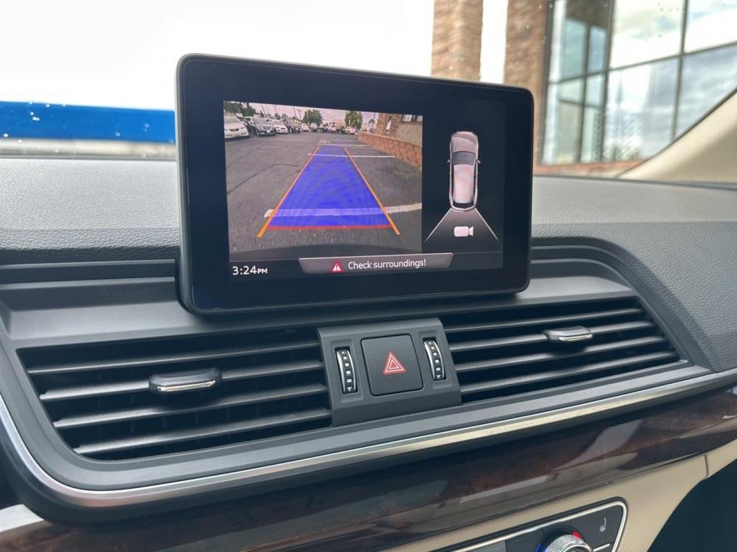 2018 Moonlight Blue Metallic /Black Audi Q5 2.0T Premium (WA1ANAFY8J2) with an 2.0L TFSI engine, Automatic transmission, located at 8595 Washington St., Thornton, CO, 80229, (303) 287-5511, 39.852348, -104.978447 - 2018 Audi Q5 One owner and not a scratch on this Audi!! Rare Moonlight Blue Metallic, this non smoker, non pet car is as clean as the day it rolled out of the factory. Truly a 10 out of 10 inside and out. New Michelin tires and fully serviced, ready for Colorado.<br><br>All Cars Have Clean Titles An - Photo#12