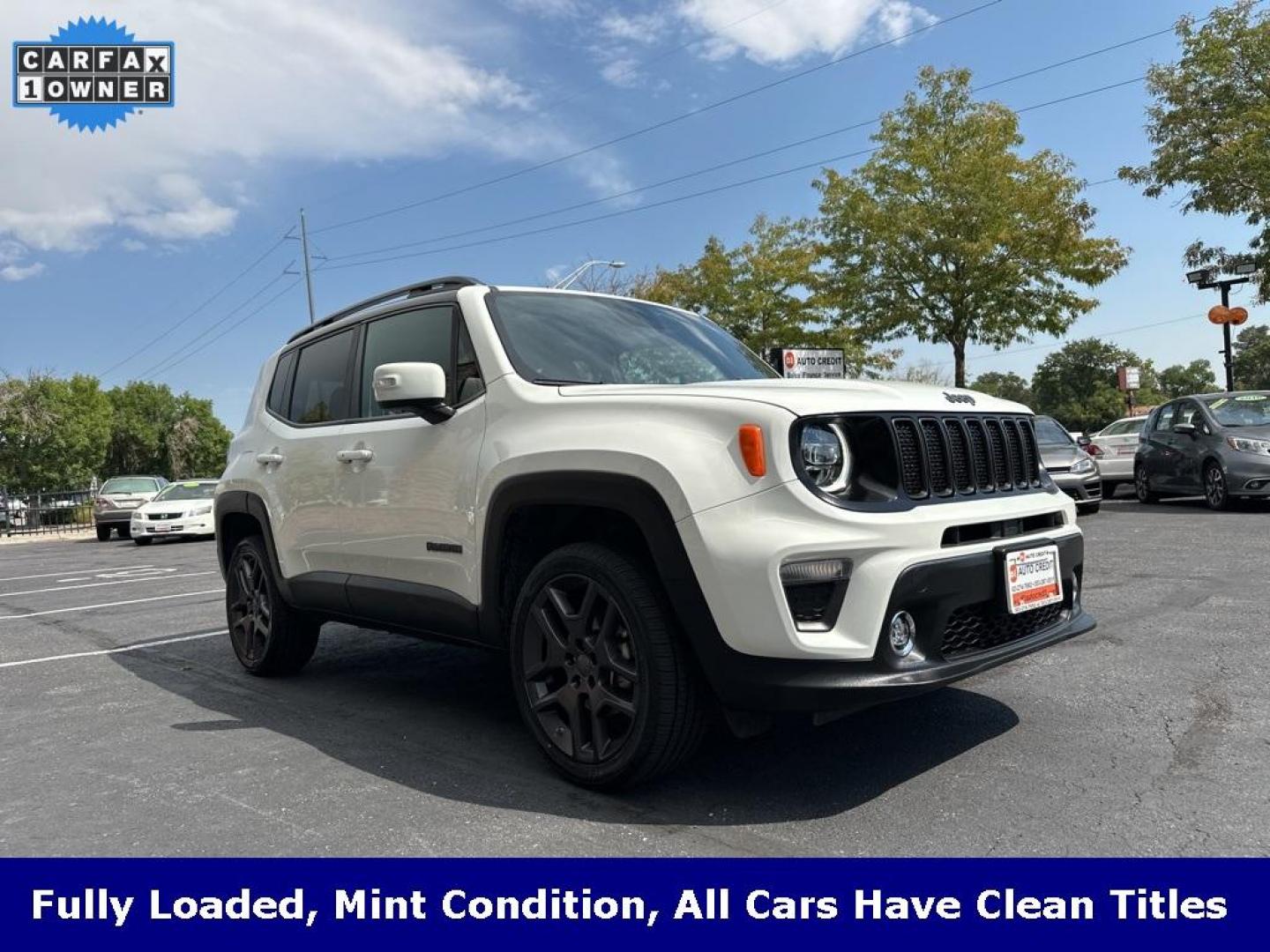 2020 Alpine White Clearcoat /Black Jeep Renegade Limited (ZACNJBB12LP) with an 1.3L I4 engine, Automatic transmission, located at 8595 Washington St., Thornton, CO, 80229, (303) 287-5511, 39.852348, -104.978447 - 2020 Jeep Renegade Limited and fully loaded!! Heated leather seats, panoramic sun roof, blindspot monitoring, Apple/Android Carplay, backup camera and much more. Fully serviced including new tires. Ultimate Colorado car and ready for winter. <br><br>All Cars Have Clean Titles And Are Serviced Before - Photo#3