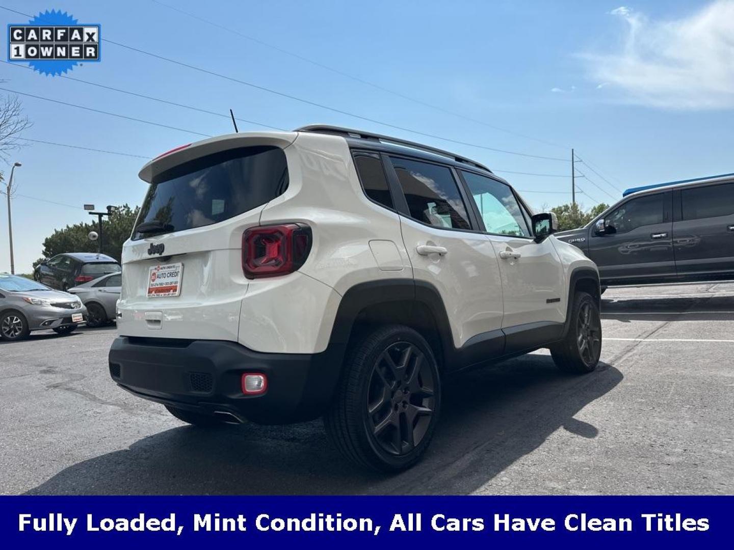 2020 Alpine White Clearcoat /Black Jeep Renegade Limited (ZACNJBB12LP) with an 1.3L I4 engine, Automatic transmission, located at 8595 Washington St., Thornton, CO, 80229, (303) 287-5511, 39.852348, -104.978447 - 2020 Jeep Renegade Limited and fully loaded!! Heated leather seats, panoramic sun roof, blindspot monitoring, Apple/Android Carplay, backup camera and much more. Fully serviced including new tires. Ultimate Colorado car and ready for winter. <br><br>All Cars Have Clean Titles And Are Serviced Before - Photo#5