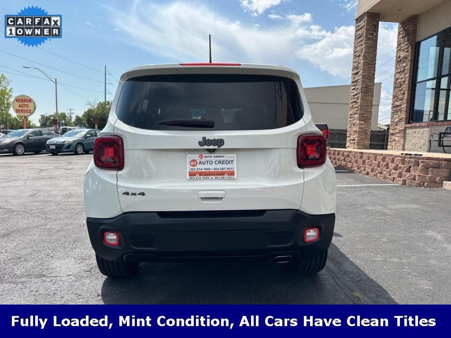 2020 Alpine White Clearcoat /Black Jeep Renegade Limited (ZACNJBB12LP) with an 1.3L I4 engine, Automatic transmission, located at 8595 Washington St., Thornton, CO, 80229, (303) 287-5511, 39.852348, -104.978447 - 2020 Jeep Renegade Limited and fully loaded!! Heated leather seats, panoramic sun roof, blindspot monitoring, Apple/Android Carplay, backup camera and much more. Fully serviced including new tires. Ultimate Colorado car and ready for winter. <br><br>All Cars Have Clean Titles And Are Serviced Before - Photo#6