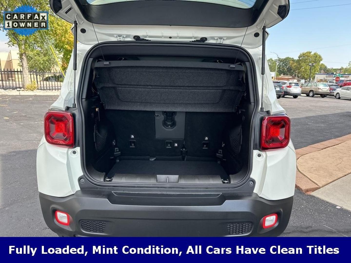 2020 Alpine White Clearcoat /Black Jeep Renegade Limited (ZACNJBB12LP) with an 1.3L I4 engine, Automatic transmission, located at 8595 Washington St., Thornton, CO, 80229, (303) 287-5511, 39.852348, -104.978447 - 2020 Jeep Renegade Limited and fully loaded!! Heated leather seats, panoramic sun roof, blindspot monitoring, Apple/Android Carplay, backup camera and much more. Fully serviced including new tires. Ultimate Colorado car and ready for winter. <br><br>All Cars Have Clean Titles And Are Serviced Before - Photo#8