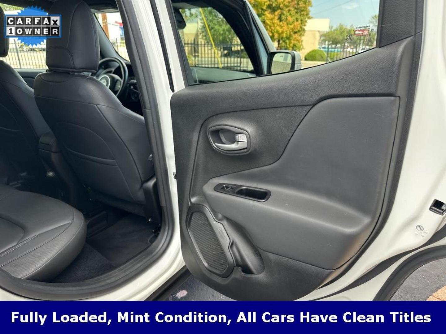 2020 Alpine White Clearcoat /Black Jeep Renegade Limited (ZACNJBB12LP) with an 1.3L I4 engine, Automatic transmission, located at 8595 Washington St., Thornton, CO, 80229, (303) 287-5511, 39.852348, -104.978447 - 2020 Jeep Renegade Limited and fully loaded!! Heated leather seats, panoramic sun roof, blindspot monitoring, Apple/Android Carplay, backup camera and much more. Fully serviced including new tires. Ultimate Colorado car and ready for winter. <br><br>All Cars Have Clean Titles And Are Serviced Before - Photo#23