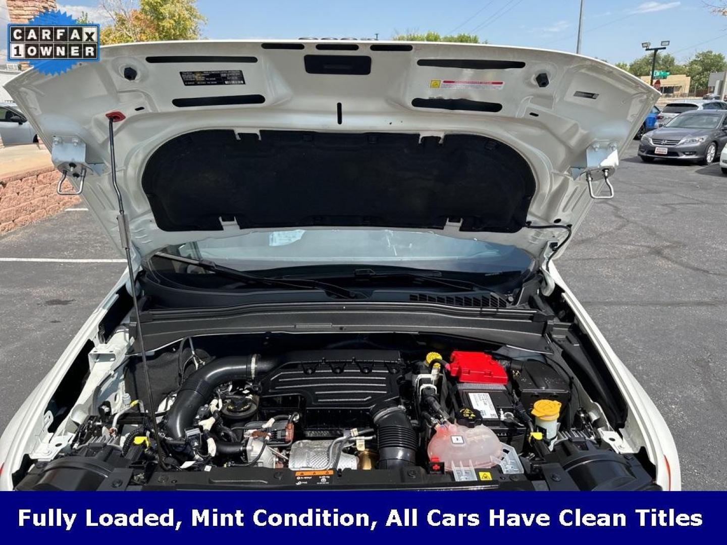 2020 Alpine White Clearcoat /Black Jeep Renegade Limited (ZACNJBB12LP) with an 1.3L I4 engine, Automatic transmission, located at 8595 Washington St., Thornton, CO, 80229, (303) 287-5511, 39.852348, -104.978447 - 2020 Jeep Renegade Limited and fully loaded!! Heated leather seats, panoramic sun roof, blindspot monitoring, Apple/Android Carplay, backup camera and much more. Fully serviced including new tires. Ultimate Colorado car and ready for winter. <br><br>All Cars Have Clean Titles And Are Serviced Before - Photo#36