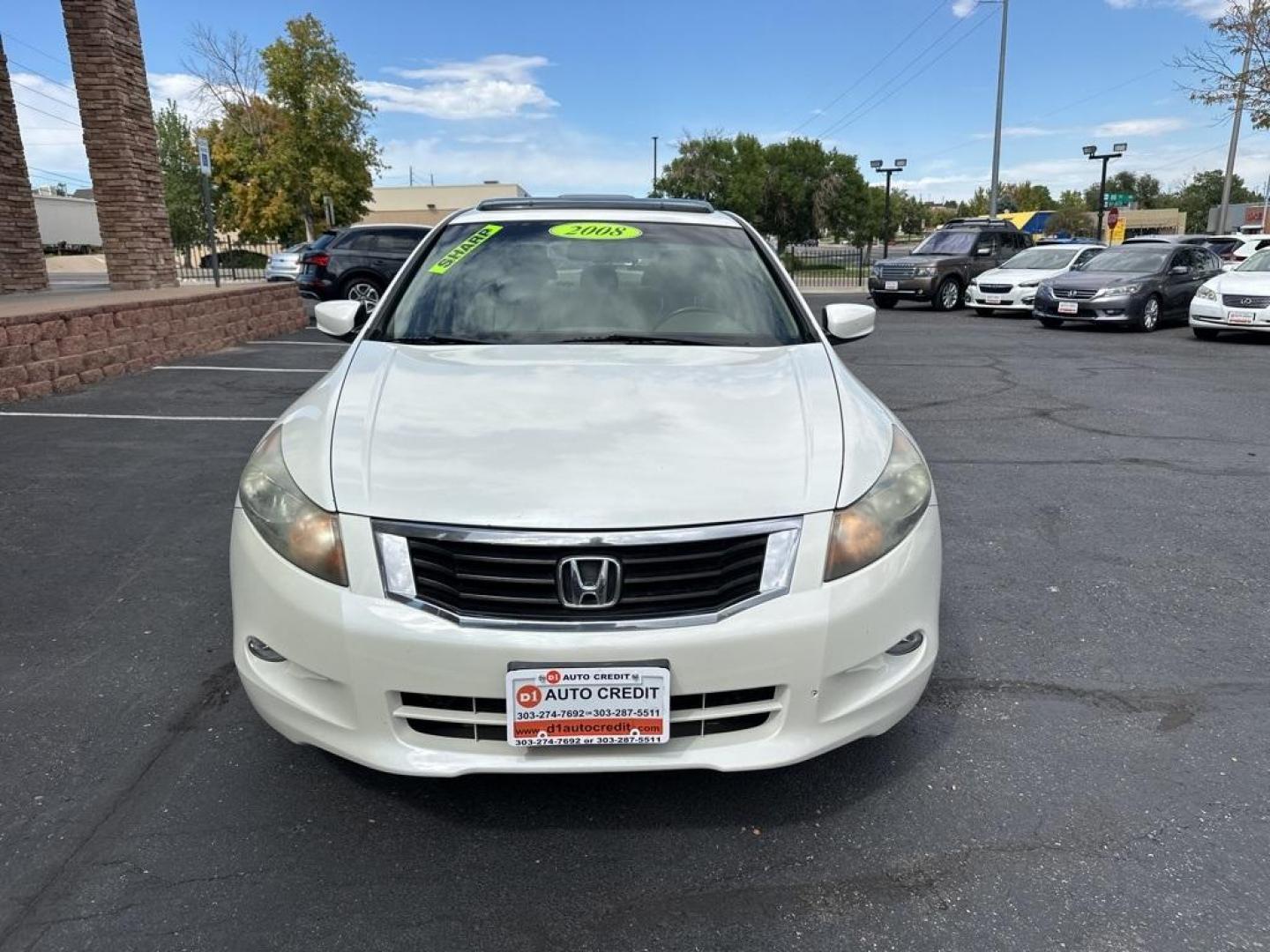 2008 White Honda Accord EX-L (1HGCP36828A) with an 3.5L V6 SOHC i-VTEC 24V engine, Automatic transmission, located at 8595 Washington St., Thornton, CO, 80229, (303) 287-5511, 39.852348, -104.978447 - 2008 Honda Accord<br><br>D1 Auto NEVER charges dealer fees! All cars have clean titles and have been inspected for mechanical issues. We have financing for everyone. Good credit, bad credit, first time buyers.<br>Odometer is 38757 miles below market average!<br>Please call Lakewood Location 303-274- - Photo#2