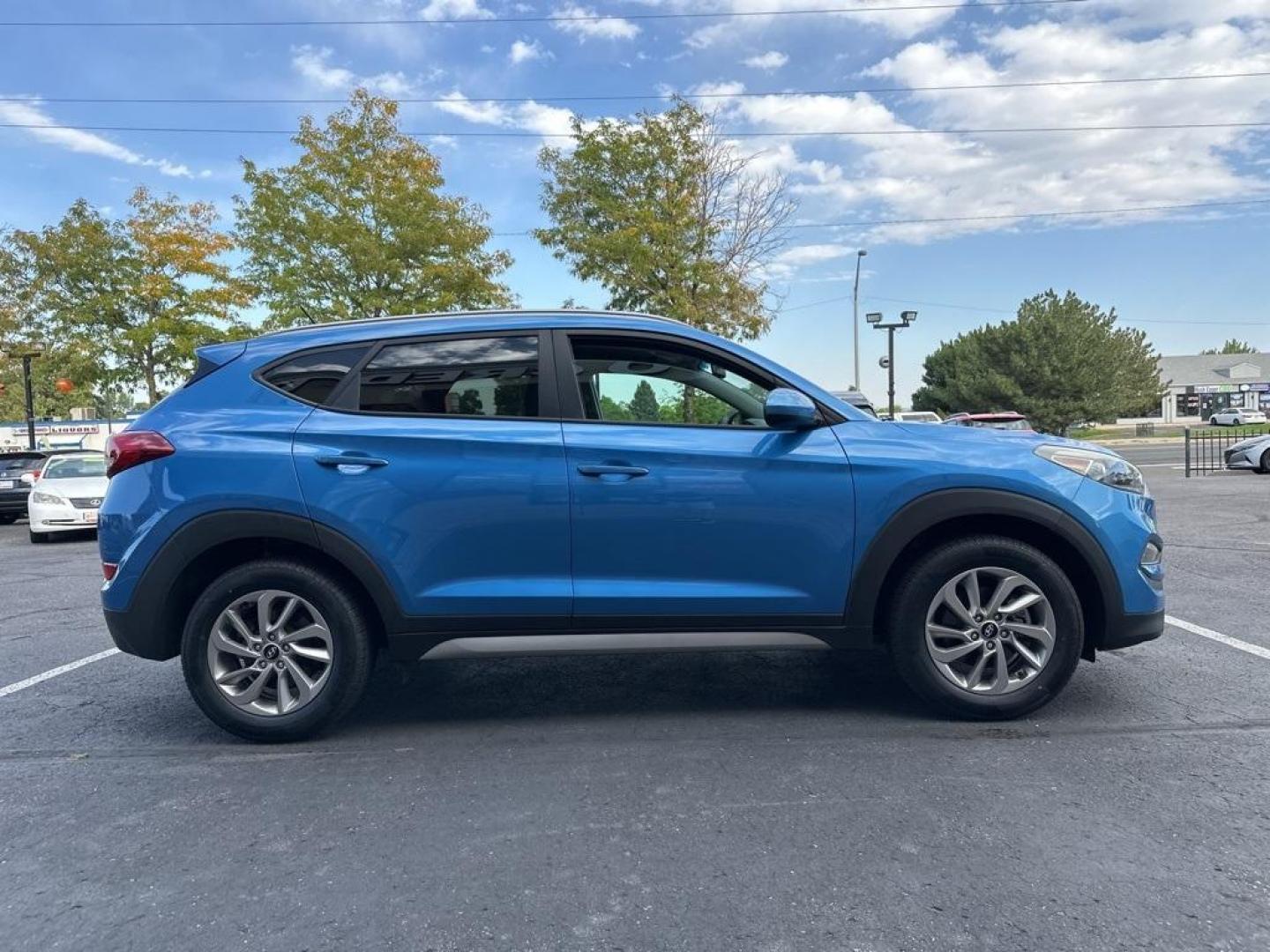 2017 Caribbean Blue /Black Hyundai Tucson SE (KM8J3CA40HU) with an 2.0L DOHC engine, Automatic transmission, located at 8595 Washington St., Thornton, CO, 80229, (303) 287-5511, 39.852348, -104.978447 - 2017 Hyundai Tucson<br><br>D1 Auto NEVER charges dealer fees! All cars have clean titles and have been inspected for mechanical issues. We have financing for everyone. Good credit, bad credit, first time buyers.<br><br>Please call Lakewood Location 303-274-7692 or Thornton 303-287-5511 to schedule a - Photo#4