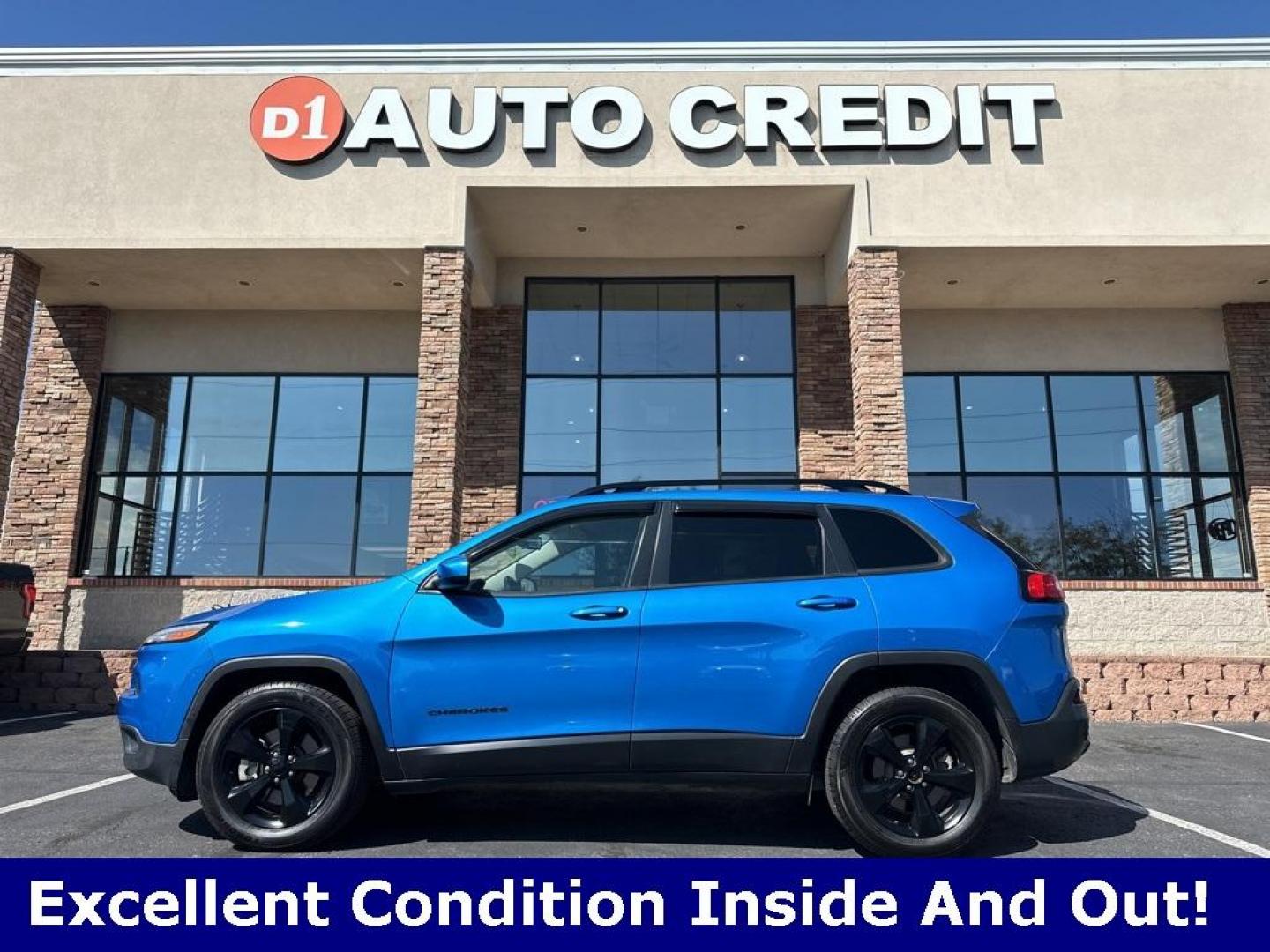 2018 Hydro Blue Pearlcoat /Black Jeep Cherokee Latitude (1C4PJMCB9JD) with an 2.4L I4 engine, Automatic transmission, located at 8595 Washington St., Thornton, CO, 80229, (303) 287-5511, 39.852348, -104.978447 - 2018 Jeep Cherokee 4x4 in great condition. Fully serviced and ready for Colorado winter.<br><br>All Cars Have Clean Titles And Are Serviced Before Sale., New Tires, Backup Camera, No Pet Odor Or Hair, Cherokee Latitude, 4WD.<br><br>D1 Auto NEVER charges dealer fees! All cars have clean titles and ha - Photo#0