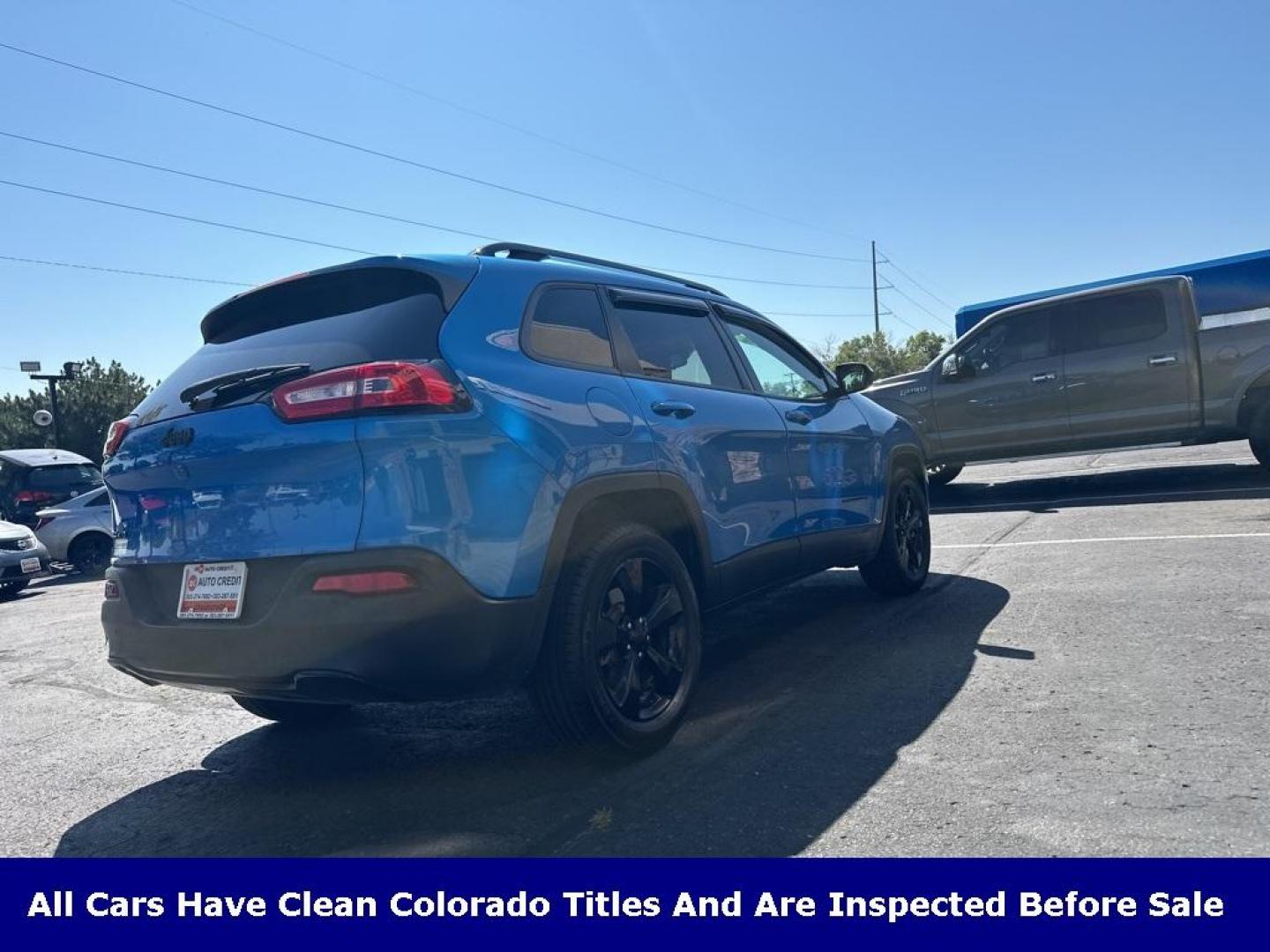 2018 Hydro Blue Pearlcoat /Black Jeep Cherokee Latitude (1C4PJMCB9JD) with an 2.4L I4 engine, Automatic transmission, located at 8595 Washington St., Thornton, CO, 80229, (303) 287-5511, 39.852348, -104.978447 - 2018 Jeep Cherokee 4x4 in great condition. Fully serviced and ready for Colorado winter.<br><br>All Cars Have Clean Titles And Are Serviced Before Sale., New Tires, Backup Camera, No Pet Odor Or Hair, Cherokee Latitude, 4WD.<br><br>D1 Auto NEVER charges dealer fees! All cars have clean titles and ha - Photo#5