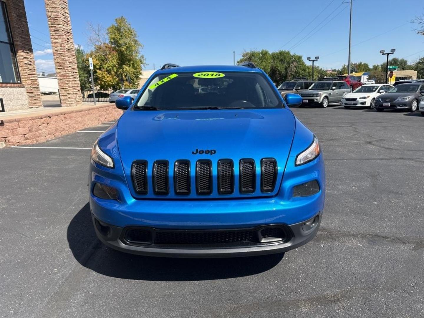 2018 Hydro Blue Pearlcoat /Black Jeep Cherokee Latitude (1C4PJMCB9JD) with an I4 engine, Automatic transmission, located at 8595 Washington St., Thornton, CO, 80229, (303) 287-5511, 39.852348, -104.978447 - 2018 Jeep Cherokee 4x4 in great condition. Fully serviced and ready for Colorado winter.<br><br>All Cars Have Clean Titles And Are Serviced Before Sale., New Tires, Backup Camera, No Pet Odor Or Hair, Cherokee Latitude, 4WD.<br><br>D1 Auto NEVER charges dealer fees! All cars have clean titles and ha - Photo#2