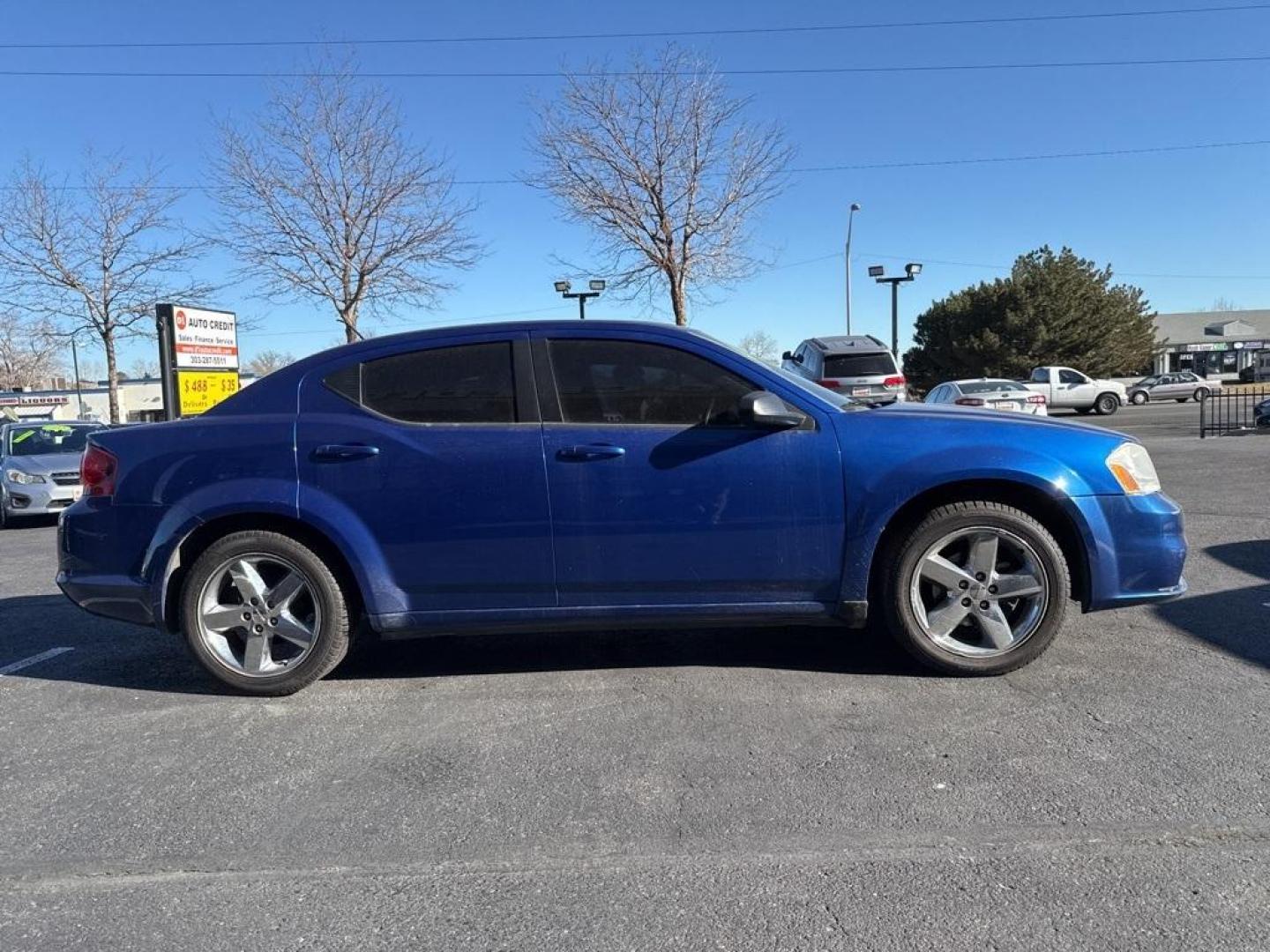 2014 Blue Streak Pearlcoat /Black Dodge Avenger SE (1C3CDZAB9EN) with an 2.4L I4 PZEV 16V Dual VVT engine, Automatic transmission, located at 8595 Washington St., Thornton, CO, 80229, (303) 287-5511, 39.852348, -104.978447 - 2014 Dodge Avenger FWD<br><br>D1 Auto NEVER charges dealer fees! All cars have clean titles and have been inspected for mechanical issues. We have financing for everyone. Good credit, bad credit, first time buyers.<br><br>Please call Lakewood Location 303-274-7692 or Thornton 303-287-5511 to schedul - Photo#3