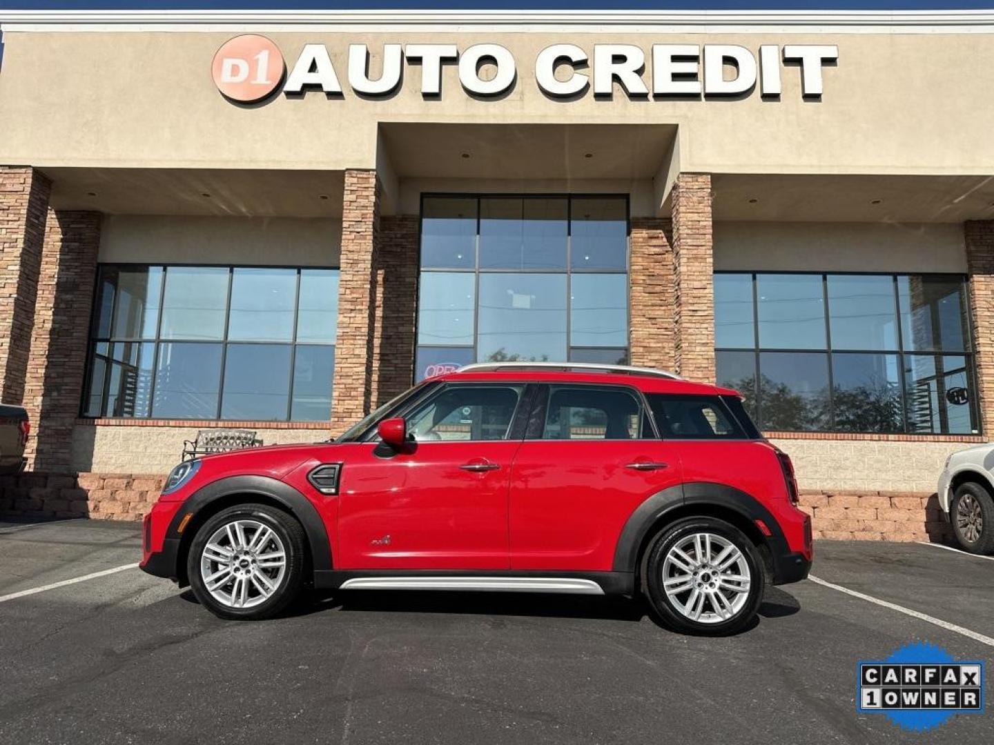 2022 Chili Red /Carbon Black MINI Cooper Countryman Signature All Wheel Drive (WMZ43BR07N3) with an 1.5L I-3 engine, Automatic transmission, located at 10890 W. Colfax Ave., Lakewood, CO, 80215, (303) 274-7692, 39.739914, -105.120132 - 2022 MINI Cooper Countryman All Wheel Drive and in mint condition. Loaded with, heated leather seats, panoramic roof, backup camera, Apple/Android Carplay, Assistant and more. <br><br>All Cars Have Clean Colorado Titles And Are Serviced Before Sale.<br><br>CarfaxOne Owner, No Accidents, Apple/Androi - Photo#5