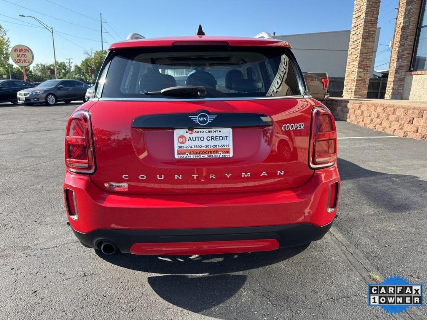 2022 Chili Red /Carbon Black MINI Cooper Countryman Signature (WMZ43BR07N3) with an 1.5L I-3 engine, Automatic transmission, located at 8595 Washington St., Thornton, CO, 80229, (303) 287-5511, 39.852348, -104.978447 - 2022 MINI Cooper Countryman All Wheel Drive and in mint condition. Loaded with, heated leather seats, panoramic roof, backup camera, Apple/Android Carplay, Assistant and more. <br><br>All Cars Have Clean Colorado Titles And Are Serviced Before Sale.<br><br>CarfaxOne Owner, No Accidents, Apple/Androi - Photo#4