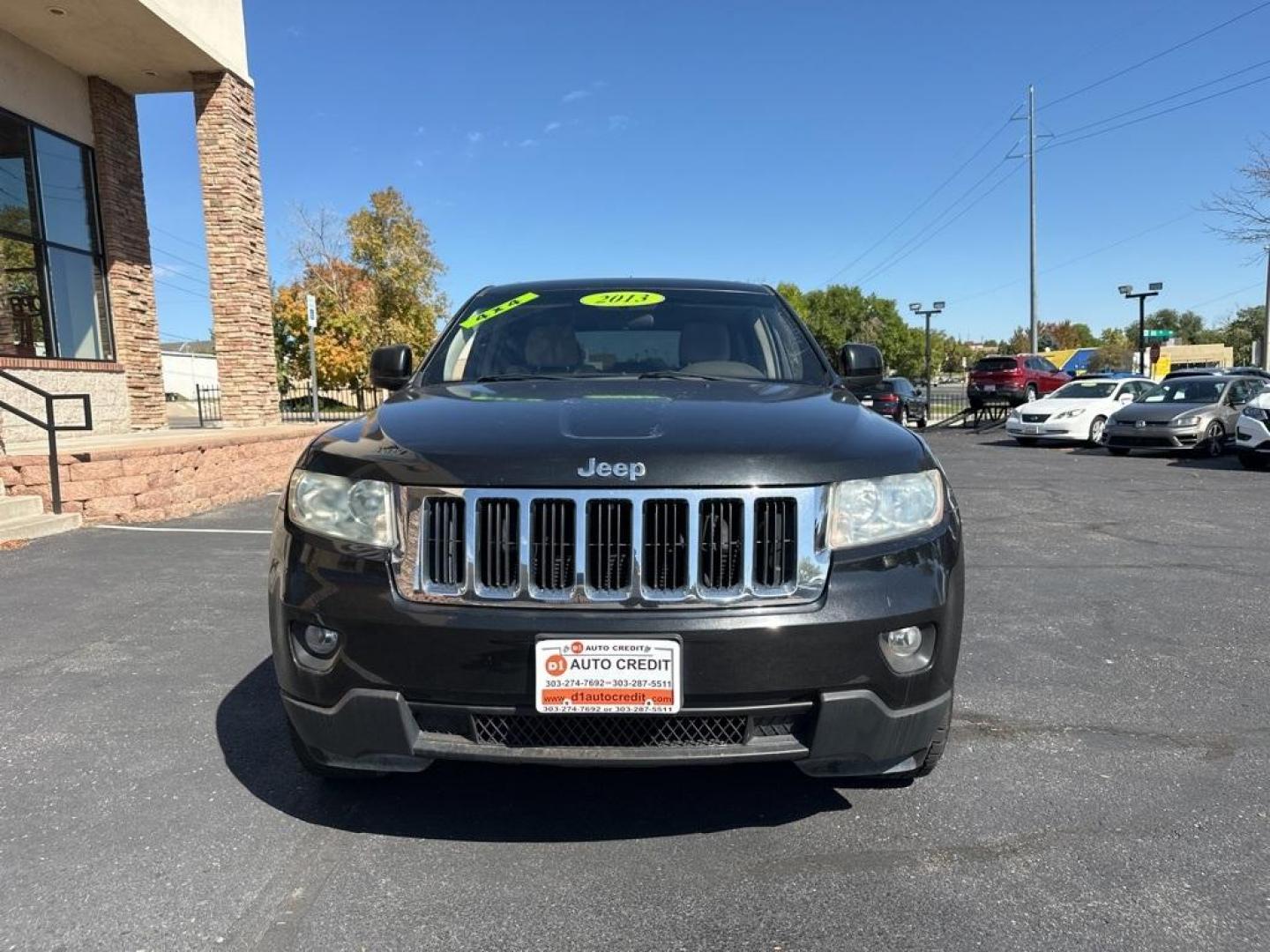 2013 Brilliant Black Crystal Pearlcoat /Dark Graystone/Medium Graystone Jeep Grand Cherokee Laredo (1C4RJFAG1DC) with an 3.6L V6 Flex Fuel 24V VVT engine, Automatic transmission, located at 8595 Washington St., Thornton, CO, 80229, (303) 287-5511, 39.852348, -104.978447 - 2013 Jeep Grand Cherokee<br><br>D1 Auto NEVER charges dealer fees! All cars have clean titles and have been inspected for mechanical issues. We have financing for everyone. Good credit, bad credit, first time buyers.<br>CARFAX One-Owner. Odometer is 6745 miles below market average!<br>Please call La - Photo#2