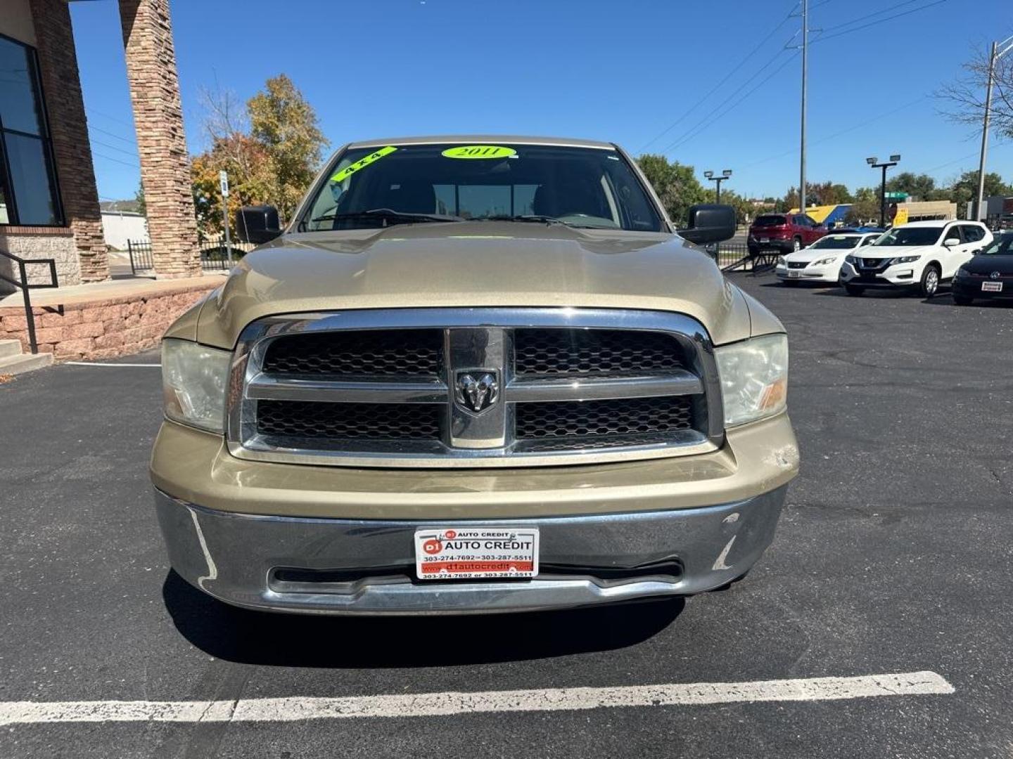 2011 White Gold Clearcoat /Dark Slate/Medium Graystone Ram 1500 SLT (1D7RV1GT8BS) with an HEMI 5.7L V8 Multi Displacement VVT engine, Automatic transmission, located at 8595 Washington St., Thornton, CO, 80229, (303) 287-5511, 39.852348, -104.978447 - 2011 Ram 1500<br><br>D1 Auto NEVER charges dealer fees! All cars have clean titles and have been inspected for mechanical issues. We have financing for everyone. Good credit, bad credit, first time buyers.<br><br>Please call Lakewood Location 303-274-7692 or Thornton 303-287-5511 to schedule a test - Photo#2