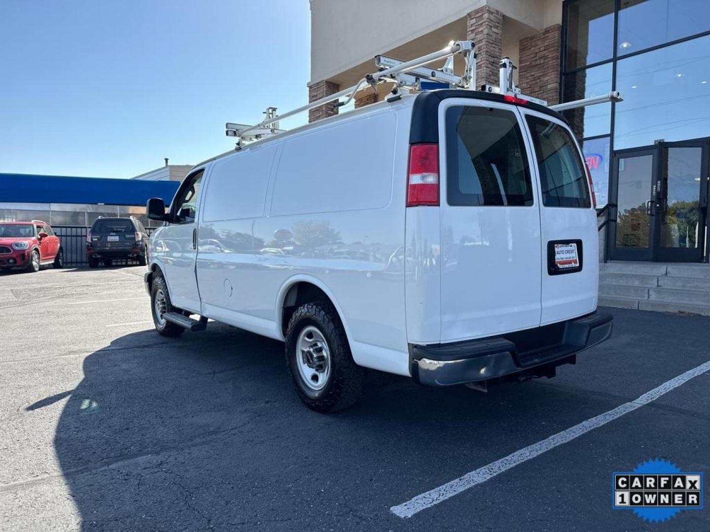 2019 Summit White /Medium Pewter GMC Savana 2500 Work Van (1GTW7AFG1K1) with an Vortec 6.0L V8 SFI Flex Fuel engine, Automatic transmission, located at 8595 Washington St., Thornton, CO, 80229, (303) 287-5511, 39.852348, -104.978447 - 4x4 Conversion and 6.0L Engine. Loaded up with storage bins, ladder racks and ready to go to work. Fully serviced with no mechanical issues.<br>In House Financing Available.<br><br>All Cars Have Clean Titles And Are Serviced Before Sale., Backup Camera, Savana 2500 Work Van 4x4 Conversion, Vortec 6 - Photo#7