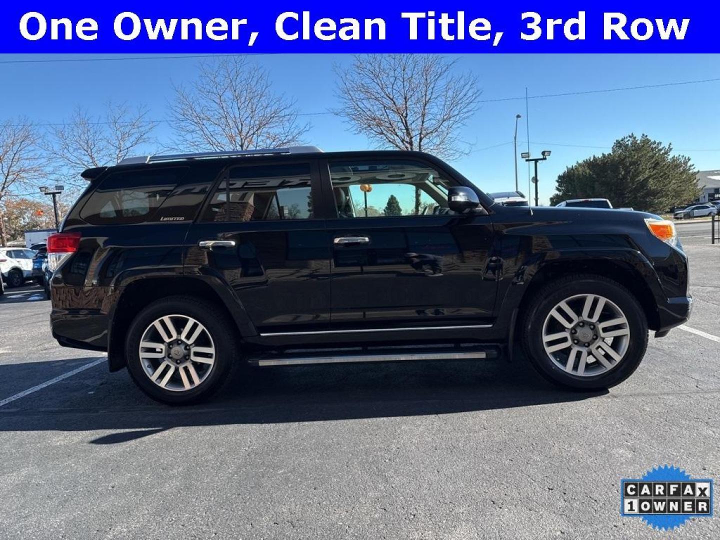 2011 Black /Black Toyota 4Runner Limited (JTEBU5JR2B5) with an 4.0L V6 SMPI DOHC engine, Automatic transmission, located at 8595 Washington St., Thornton, CO, 80229, (303) 287-5511, 39.852348, -104.978447 - 2011 Toyota 4Runner Limited with 3rd row seating. One Owner and fully loaded with, heated leather seats, backup camera, navigation, sun roof, Bluetooth and more. Seating for 7 with the 3rd row. <br><br>D1 Auto NEVER charges dealer fees! All cars have clean titles and have been inspected for mechanic - Photo#6