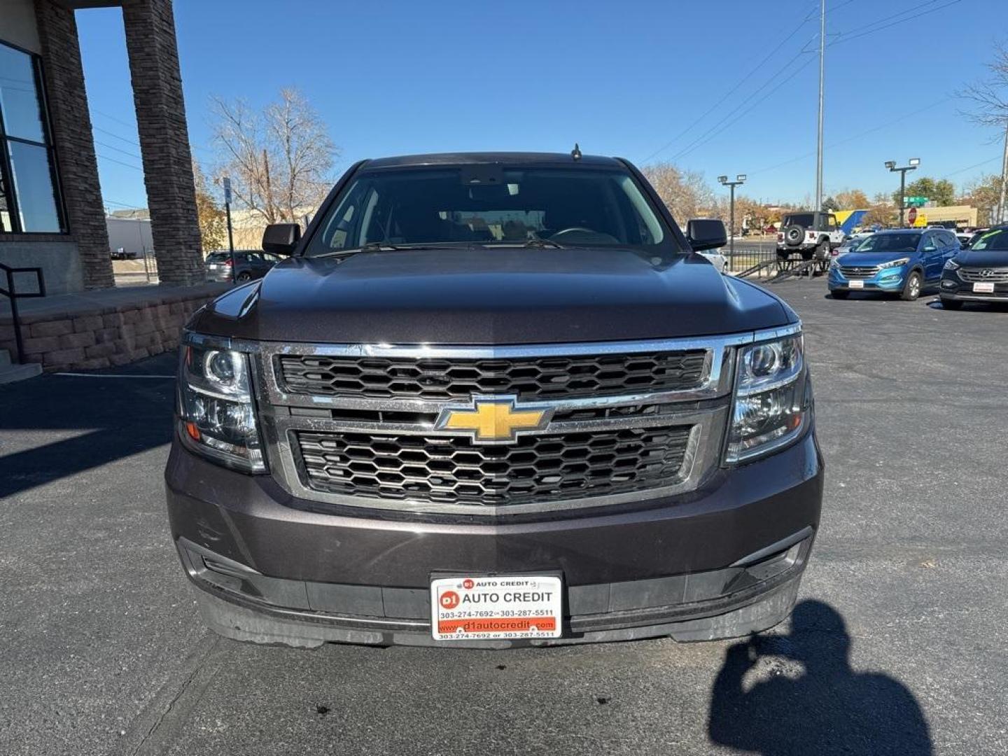 2015 Tungsten Metallic /Black Chevrolet Tahoe LS (1GNSKAKC6FR) with an EcoTec3 5.3L V8 Flex Fuel engine, Automatic transmission, located at 8595 Washington St., Thornton, CO, 80229, (303) 287-5511, 39.852348, -104.978447 - 2015 Chevrolet Tahoe 4WD 4WD, Black Cloth.<br><br>D1 Auto NEVER charges dealer fees! All cars have clean titles and have been inspected for mechanical issues. We have financing for everyone. Good credit, bad credit, first time buyers.<br>Odometer is 8713 miles below market average!<br>Please call La - Photo#1