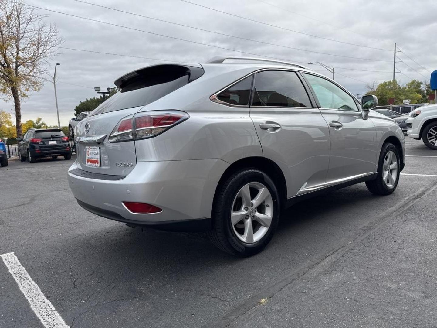 2015 Silver Lining Metallic /Black Lexus RX 350 (2T2BK1BAXFC) with an 3.5L V6 DOHC Dual VVT-i 24V engine, Automatic transmission, located at 8595 Washington St., Thornton, CO, 80229, (303) 287-5511, 39.852348, -104.978447 - 2015 Lexus RX 350 fully serviced including new tires. Clean Carfax and loaded with, heated and cooled seats, blindspot monitoring, backup camera, Bluetooth, sun roof and much more. This car has no signs of ever having pets or a smoker in it. <br>All Cars Have Clean Titles And Are Serviced Before Sal - Photo#3