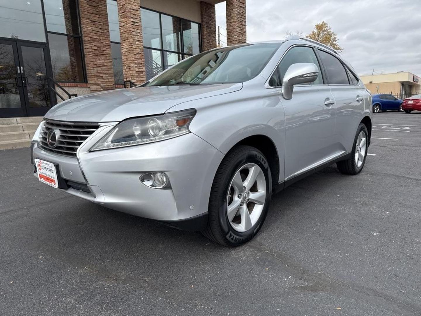 2015 Silver Lining Metallic /Black Lexus RX 350 (2T2BK1BAXFC) with an 3.5L V6 DOHC Dual VVT-i 24V engine, Automatic transmission, located at 8595 Washington St., Thornton, CO, 80229, (303) 287-5511, 39.852348, -104.978447 - 2015 Lexus RX 350 fully serviced including new tires. Clean Carfax and loaded with, heated and cooled seats, blindspot monitoring, backup camera, Bluetooth, sun roof and much more. This car has no signs of ever having pets or a smoker in it. <br>All Cars Have Clean Titles And Are Serviced Before Sal - Photo#0