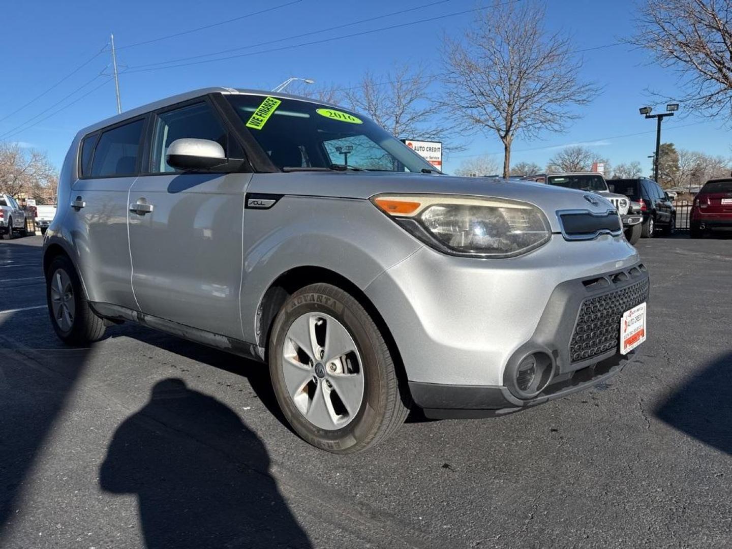 2016 Bright Silver /Black Kia Soul Base (KNDJN2A29G7) with an 1.6L I4 DGI engine, Automatic transmission, located at 8595 Washington St., Thornton, CO, 80229, (303) 287-5511, 39.852348, -104.978447 - 2016 Kia Soul CARFAX One-Owner. FWD<br><br>D1 Auto NEVER charges dealer fees! All cars have clean titles and have been inspected for mechanical issues. We have financing for everyone. Good credit, bad credit, first time buyers.<br>Clean CARFAX.<br>Please call Lakewood Location 303-274-7692 or Thornt - Photo#2