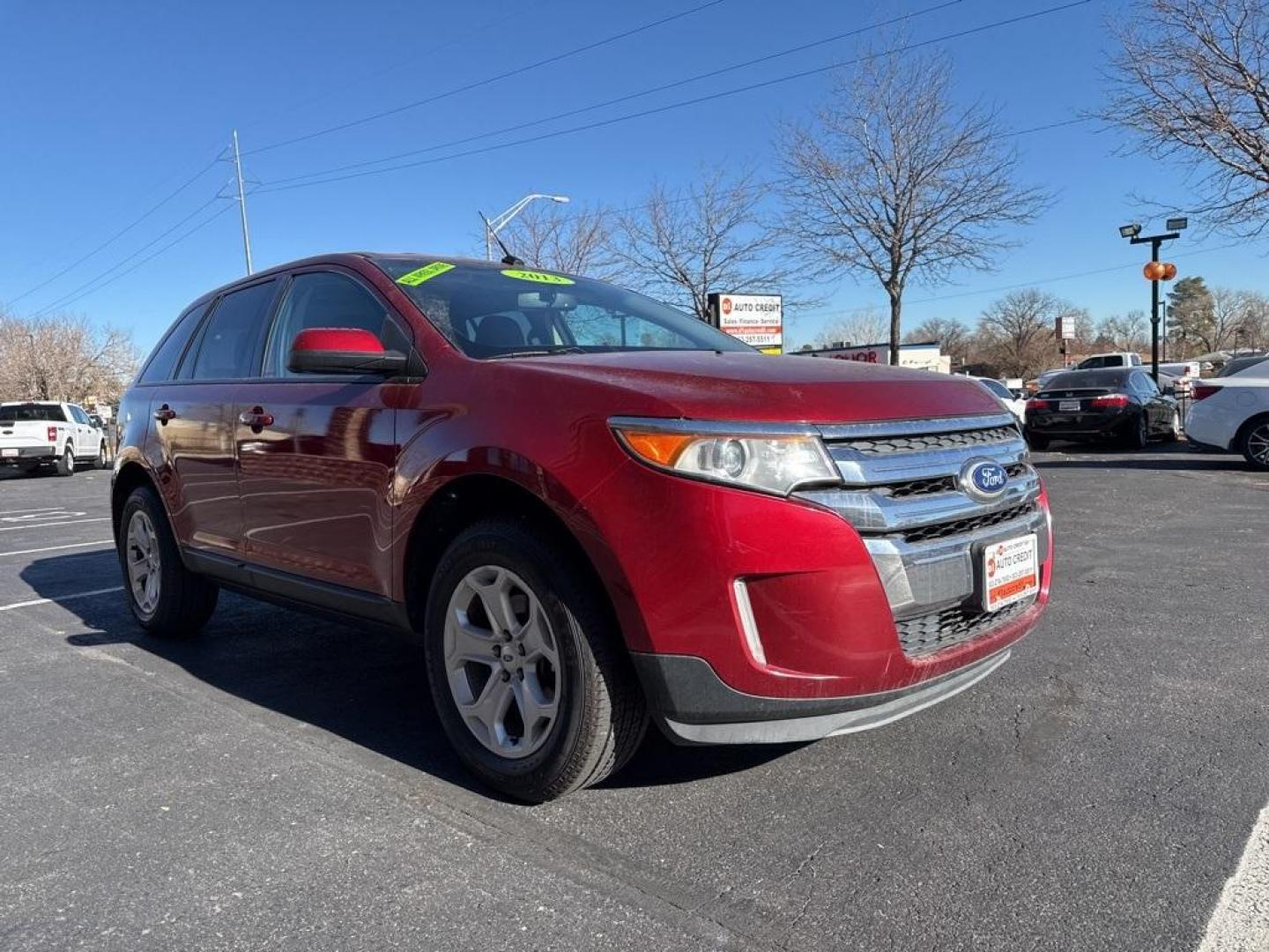 2013 Ruby Red Metallic /Charcoal Black Ford Edge SEL (2FMDK4JC7DB) with an 3.5L V6 Ti-VCT engine, Automatic transmission, located at 8595 Washington St., Thornton, CO, 80229, (303) 287-5511, 39.852348, -104.978447 - 2013 Ford Edge CARFAX One-Owner. AWD AWD.<br><br>D1 Auto NEVER charges dealer fees! All cars have clean titles and have been inspected for mechanical issues. We have financing for everyone. Good credit, bad credit, first time buyers.<br>Odometer is 19551 miles below market average!<br>Please call La - Photo#2