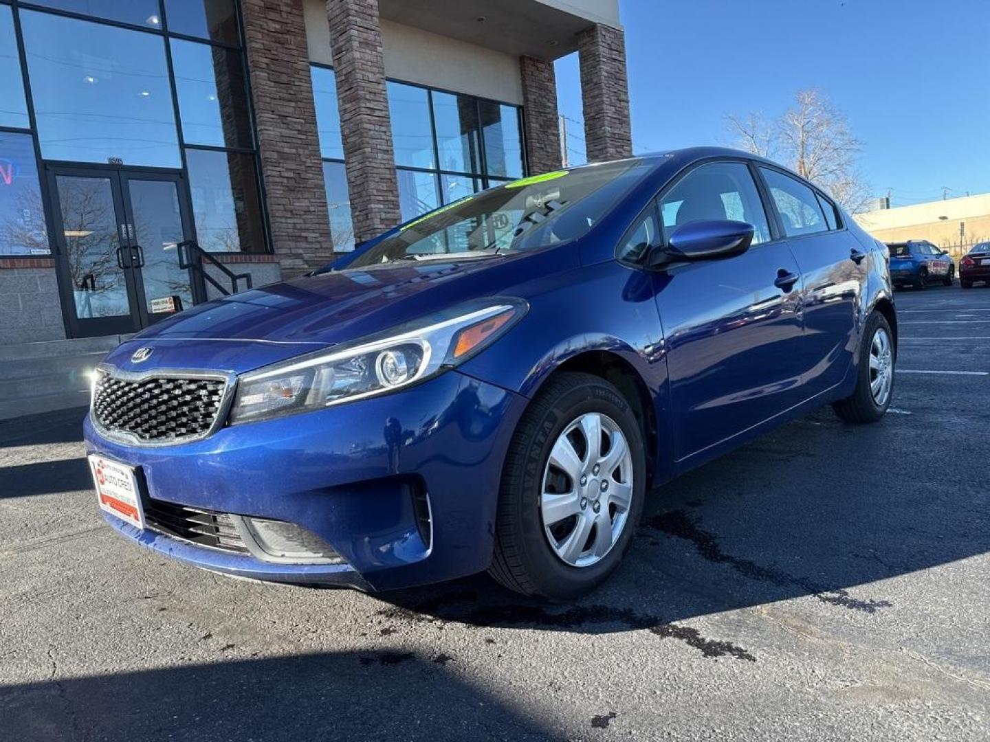 2017 Deep Sea Blue /Black Kia Forte LX (3KPFL4A71HE) with an 2.0L I4 DOHC Dual CVVT engine, Automatic transmission, located at 8595 Washington St., Thornton, CO, 80229, (303) 287-5511, 39.852348, -104.978447 - 2017 Kia Forte FWD<br><br>D1 Auto NEVER charges dealer fees! All cars have clean titles and have been inspected for mechanical issues. We have financing for everyone. Good credit, bad credit, first time buyers.<br><br>Please call Lakewood Location 303-274-7692 or Thornton 303-287-5511 to schedule a - Photo#0