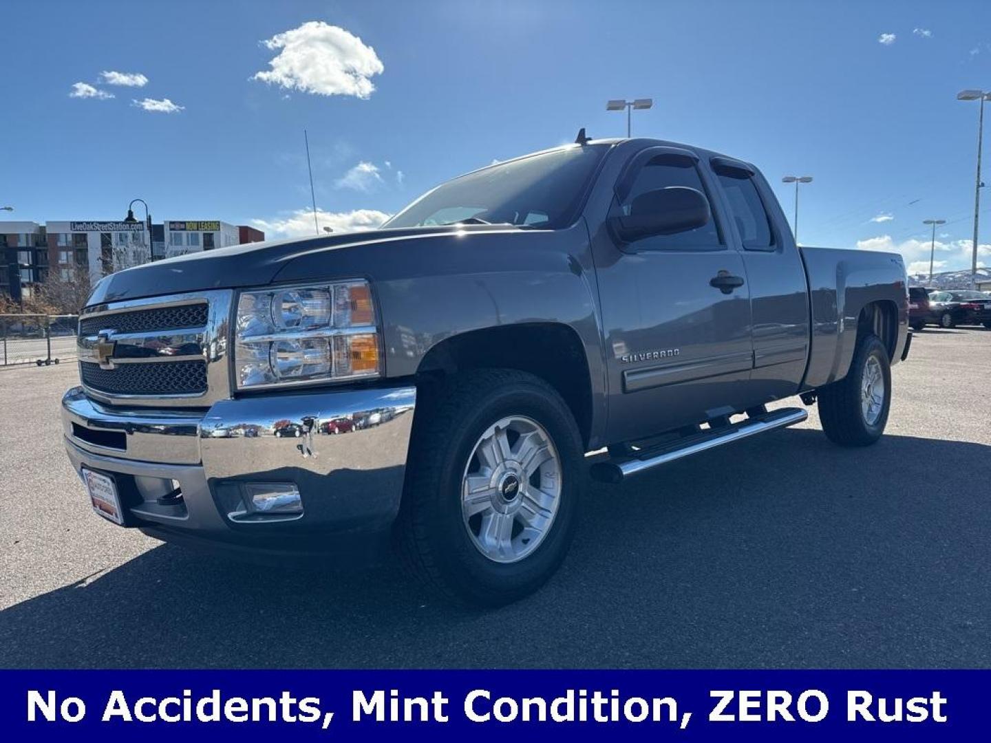 2013 Graystone Metallic /Ebony Chevrolet Silverado 1500 LT (1GCRKSE73DZ) with an Vortec 5.3L V8 SFI VVT Flex Fuel engine, Automatic transmission, located at 8595 Washington St., Thornton, CO, 80229, (303) 287-5511, 39.852348, -104.978447 - 2013 Chevrolet Silverado 1500 with crazy low miles!! This 2 owner truck is in mint condition inside and out with ZERO rust. You will not find a nicer low milage truck. No Accidents, Clean Title.<br><br>All Cars Have Clean Titles And Are Serviced Before Sale., Clean Carfax, No Accident, Vortec 5.3L V - Photo#0