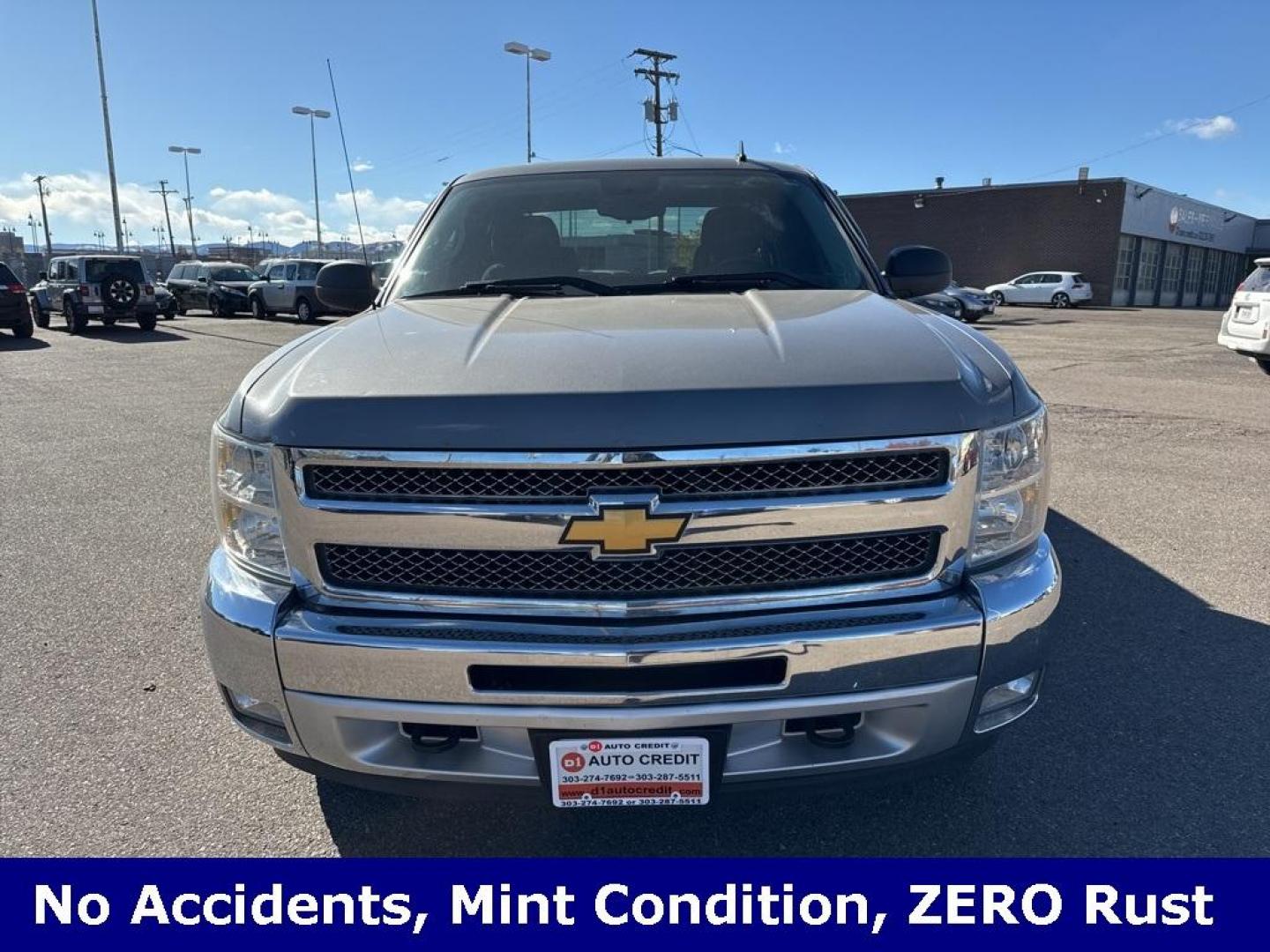 2013 Graystone Metallic /Ebony Chevrolet Silverado 1500 LT (1GCRKSE73DZ) with an Vortec 5.3L V8 SFI VVT Flex Fuel engine, Automatic transmission, located at 8595 Washington St., Thornton, CO, 80229, (303) 287-5511, 39.852348, -104.978447 - 2013 Chevrolet Silverado 1500 with crazy low miles!! This 2 owner truck is in mint condition inside and out with ZERO rust. You will not find a nicer low milage truck. No Accidents, Clean Title.<br><br>All Cars Have Clean Titles And Are Serviced Before Sale., Clean Carfax, No Accident, Vortec 5.3L V - Photo#1