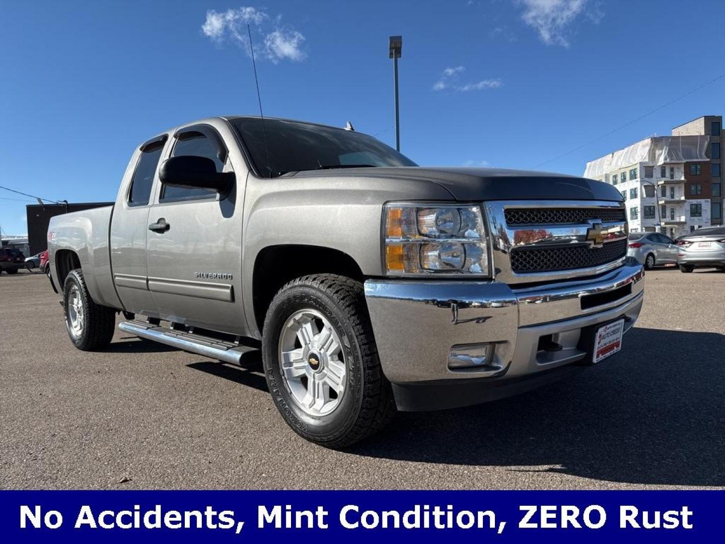 2013 Graystone Metallic /Ebony Chevrolet Silverado 1500 LT (1GCRKSE73DZ) with an Vortec 5.3L V8 SFI VVT Flex Fuel engine, Automatic transmission, located at 8595 Washington St., Thornton, CO, 80229, (303) 287-5511, 39.852348, -104.978447 - 2013 Chevrolet Silverado 1500 with crazy low miles!! This 2 owner truck is in mint condition inside and out with ZERO rust. You will not find a nicer low milage truck. No Accidents, Clean Title.<br><br>All Cars Have Clean Titles And Are Serviced Before Sale., Clean Carfax, No Accident, Vortec 5.3L V - Photo#2